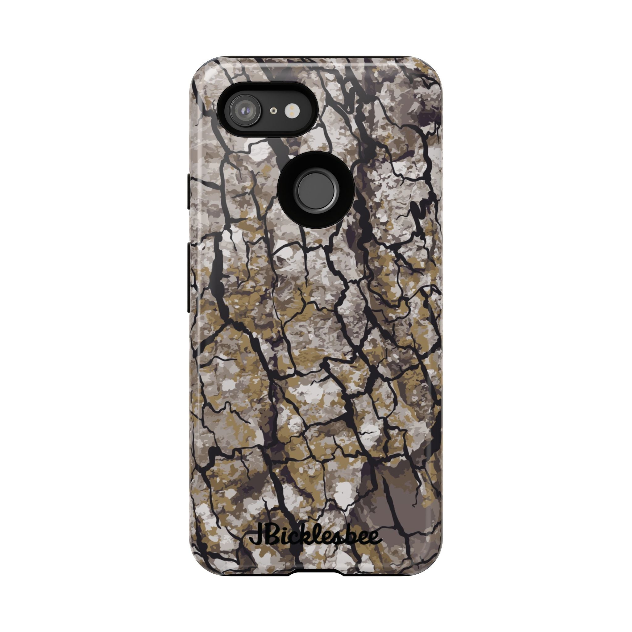 Alpha Tree Bark Camo Pixel Tough Case