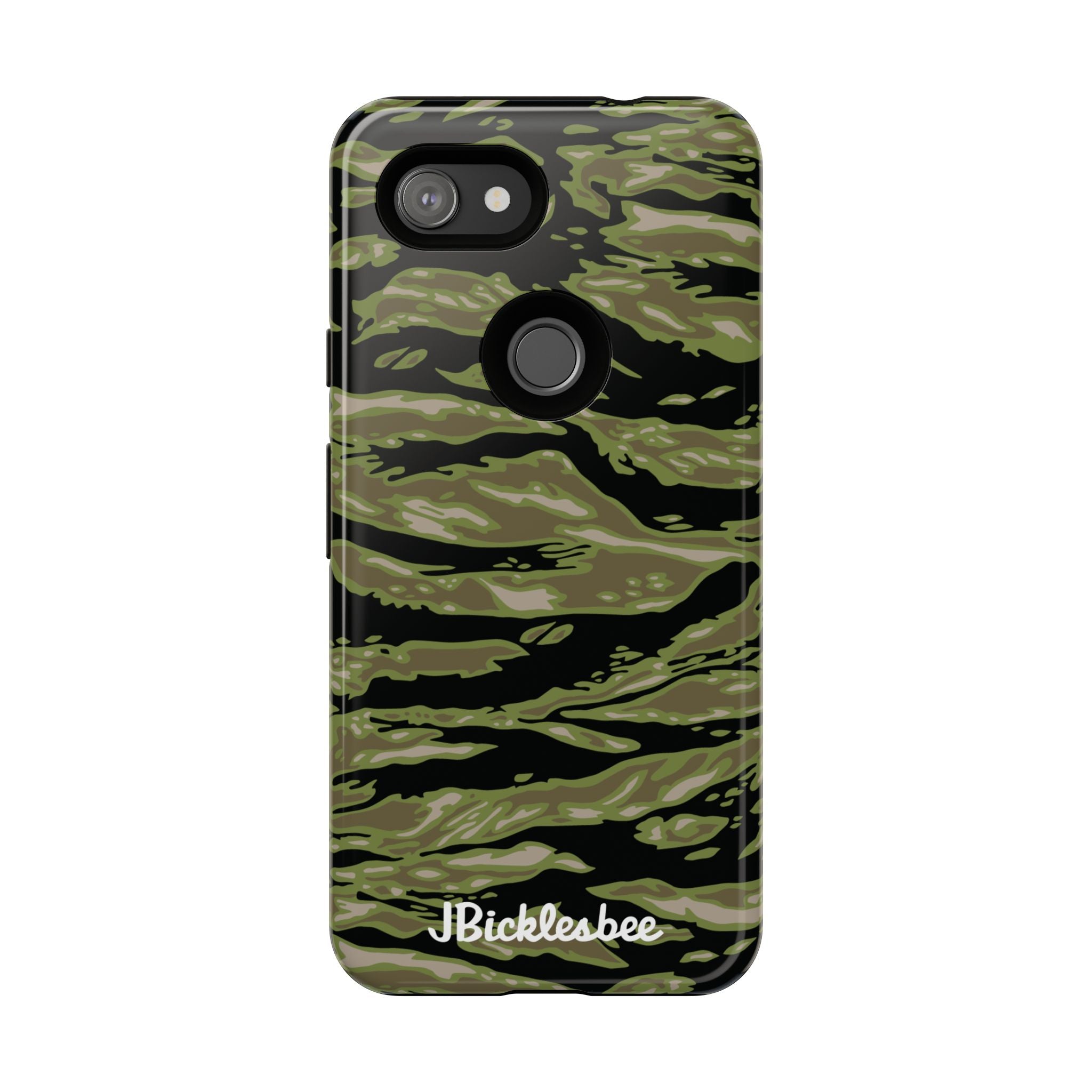 Retro Woodland Camo Tiger Stripe Pixel Tough Case