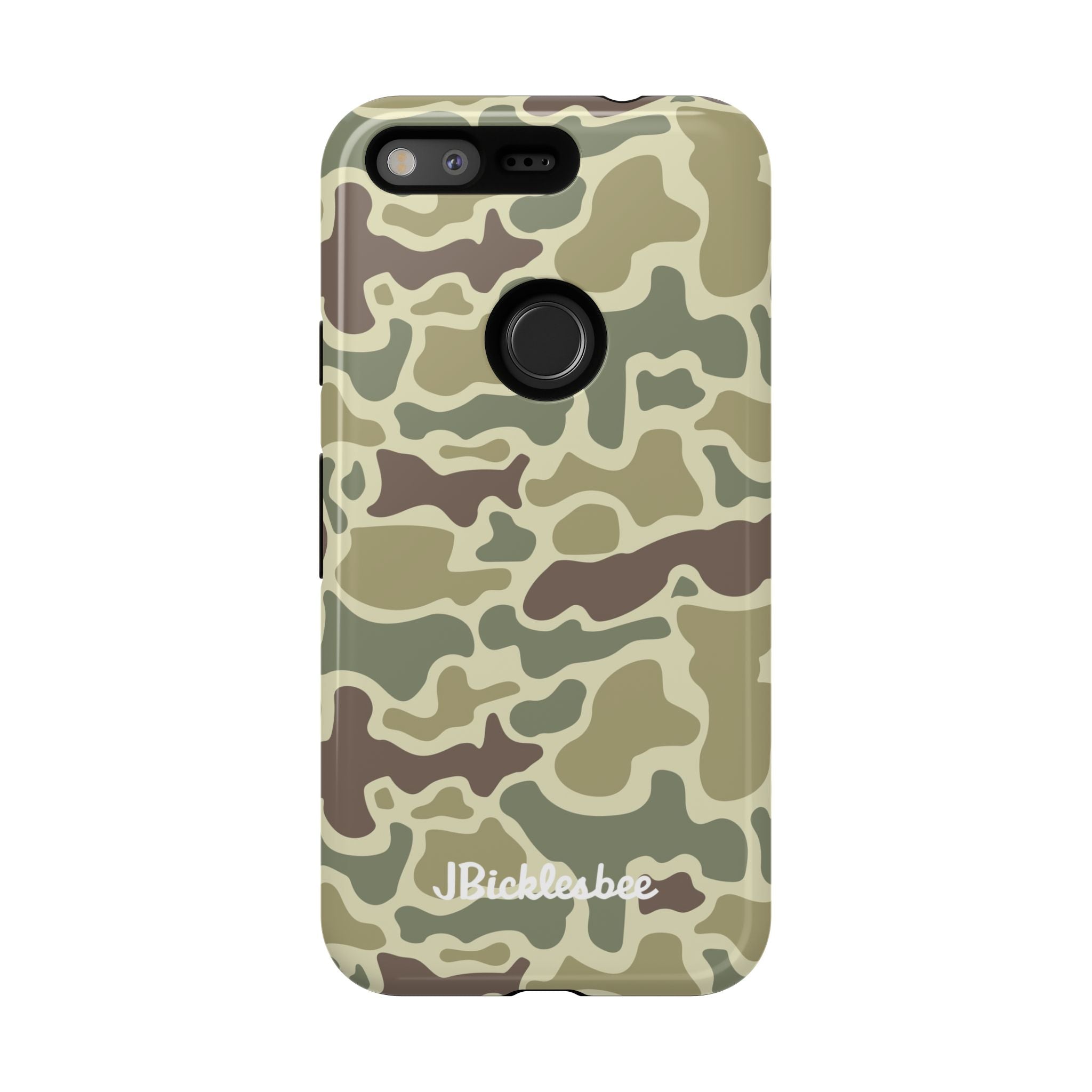 Retro Forest Duck Camo Pixel Tough Case