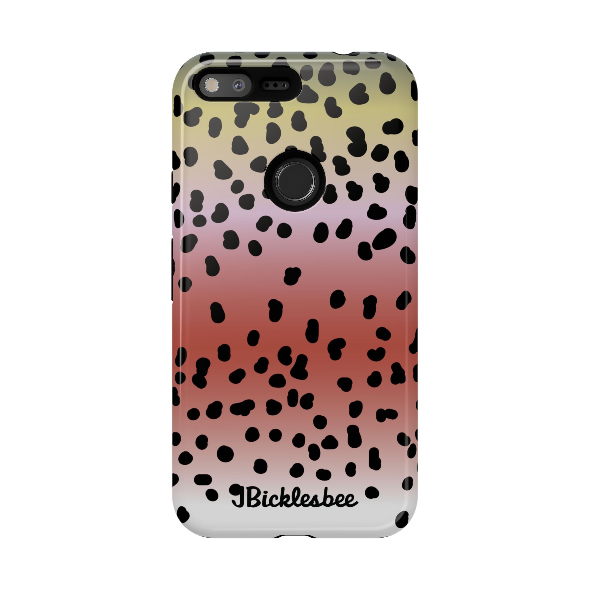 Rainbow Trout Pattern Pixel Tough Case