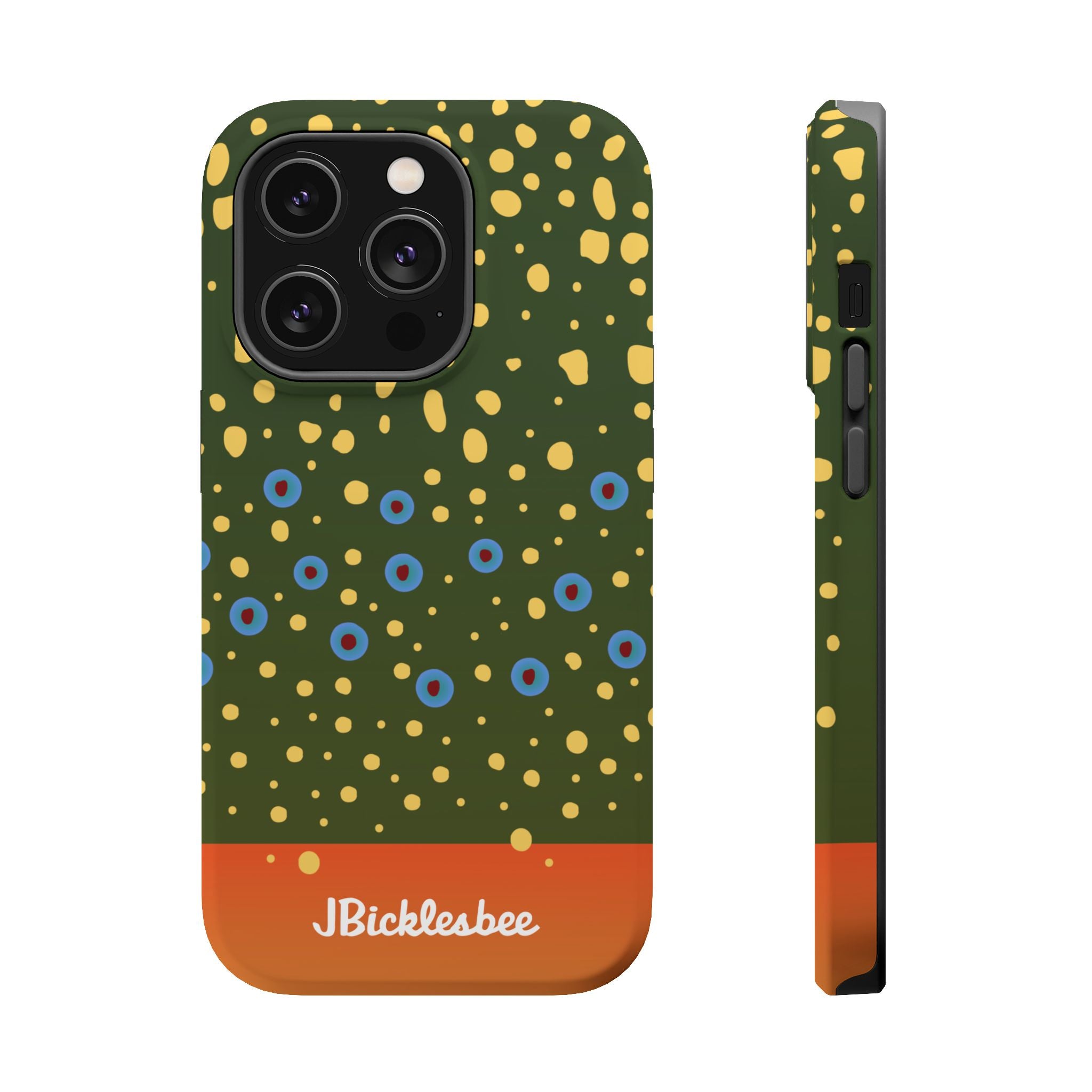 Brook Trout Pattern MagSafe iPhone Case