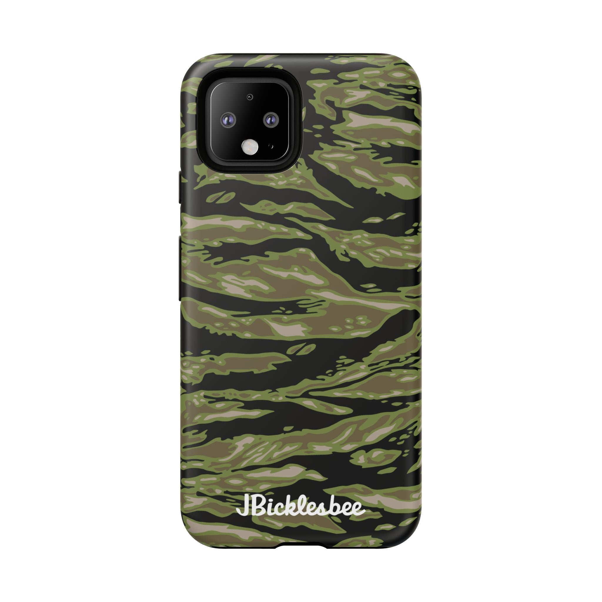 Retro Woodland Camo Tiger Stripe Pixel Tough Case