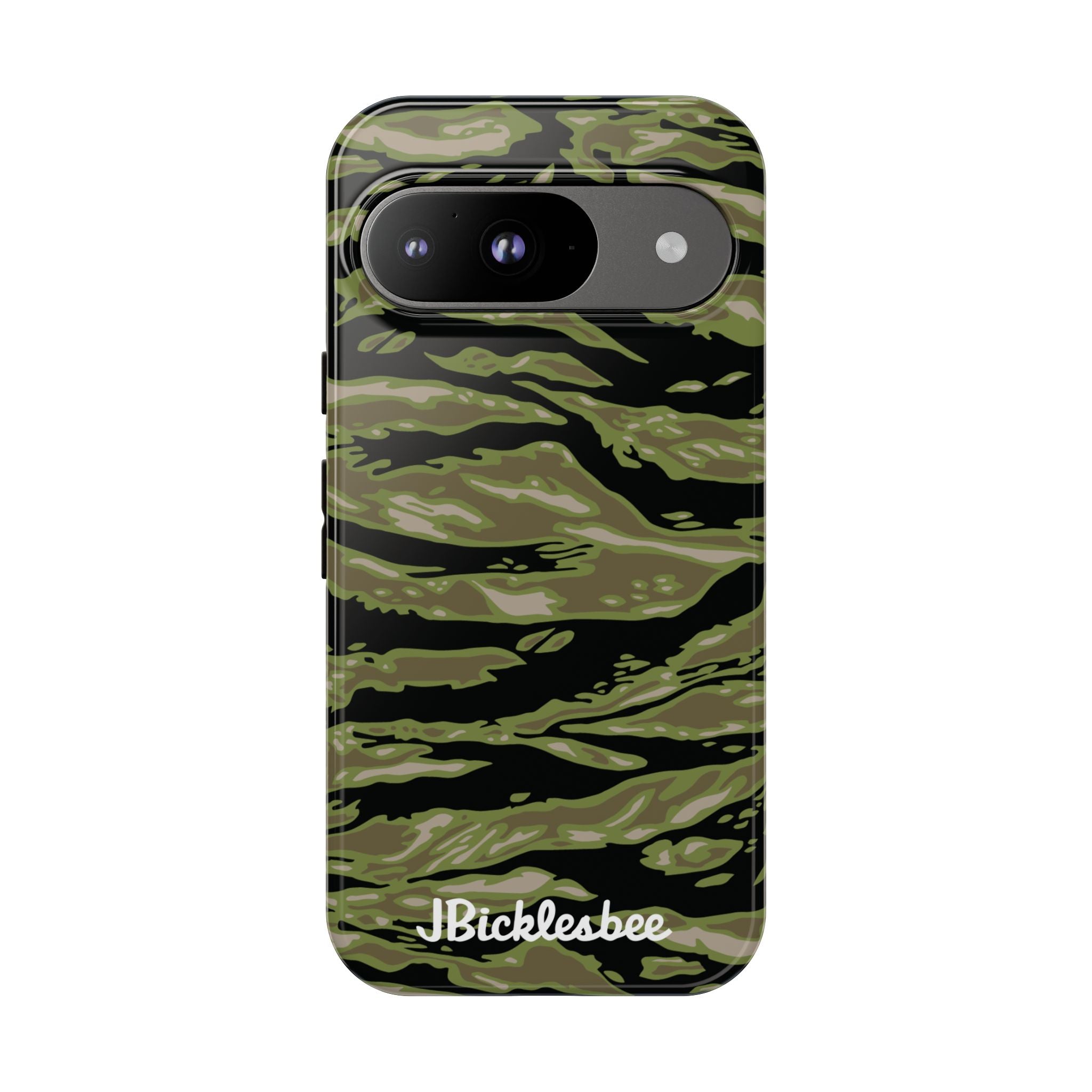 Retro Woodland Camo Tiger Stripe Pixel Tough Case