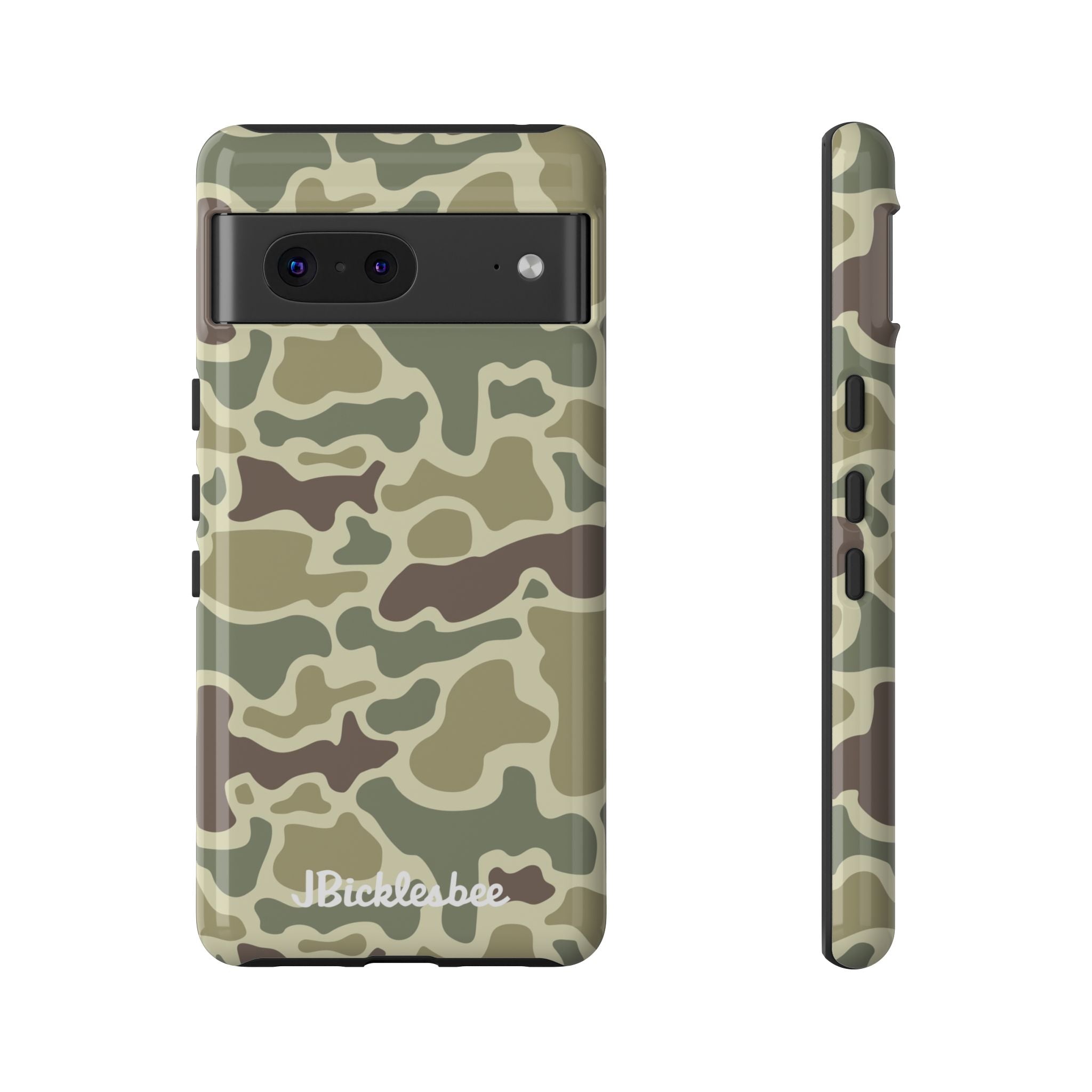 Retro Forest Duck Camo Pixel Tough Case