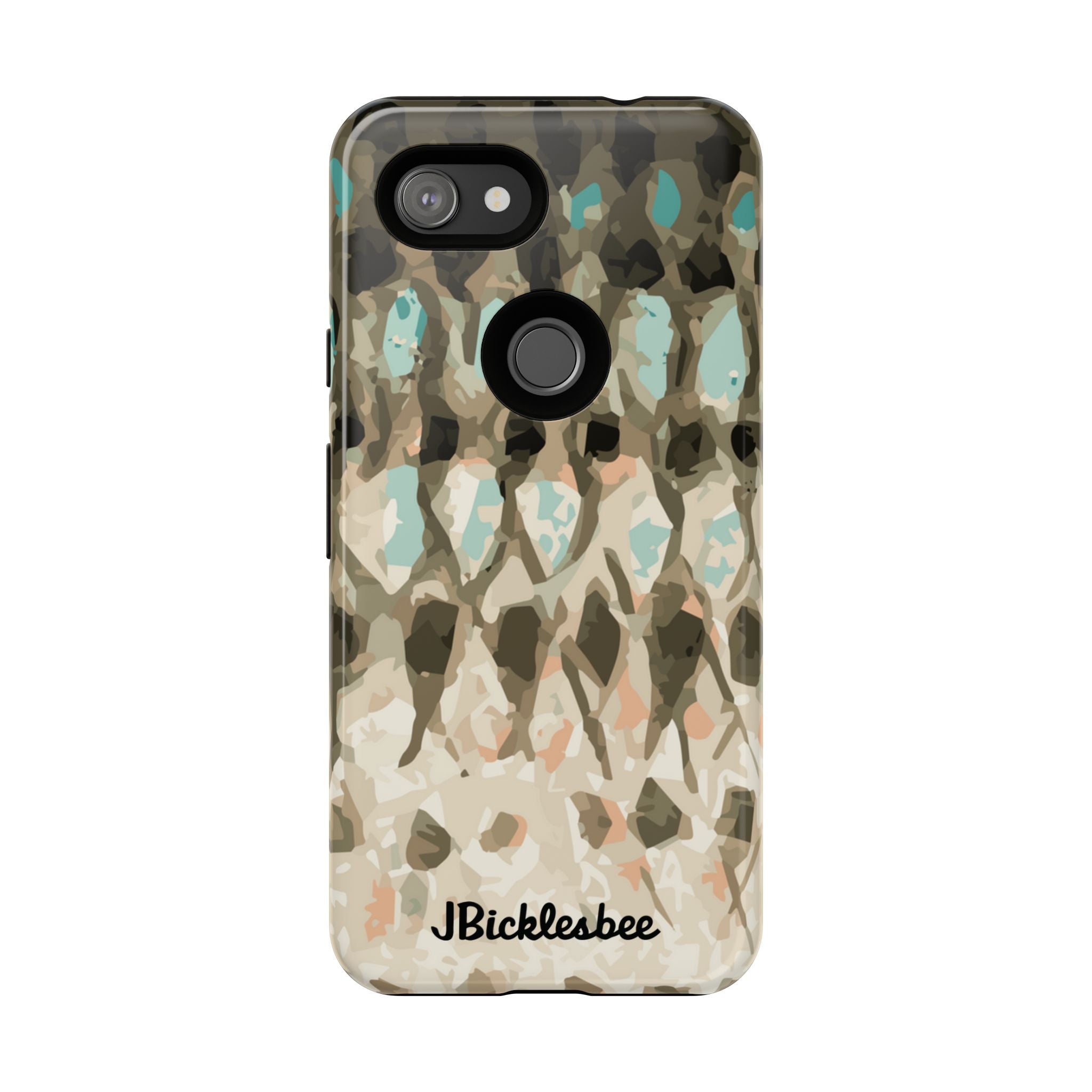 Striped Bass Rockfish Pattern Pixel Tough Case