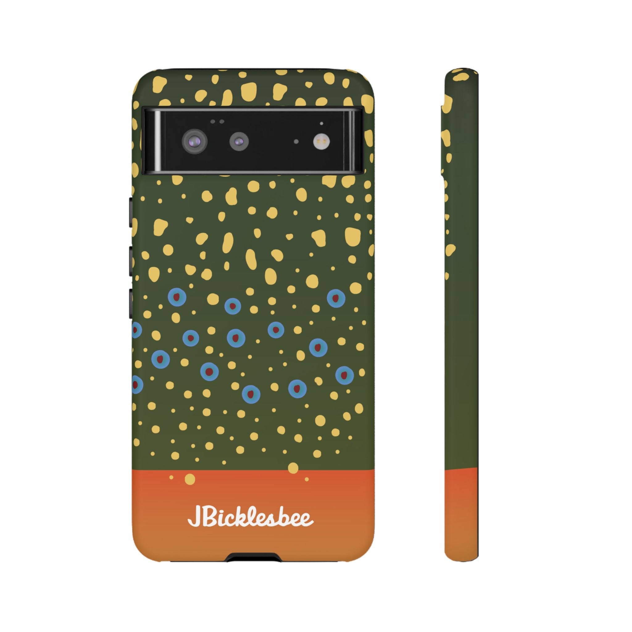 Brook Trout Pattern Pixel Tough Case