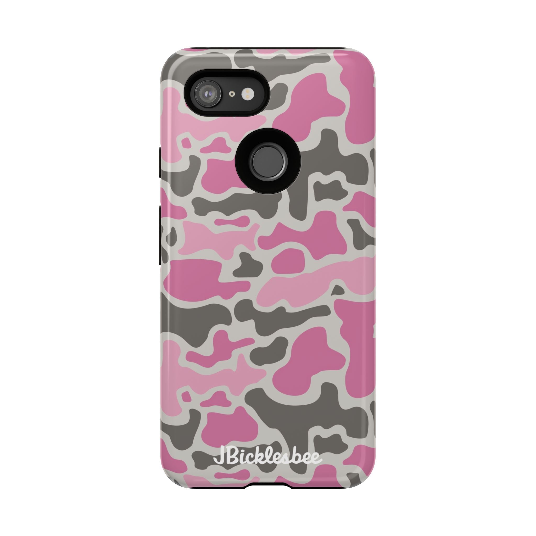 Pink Retro Duck Camo Pixel Tough Case