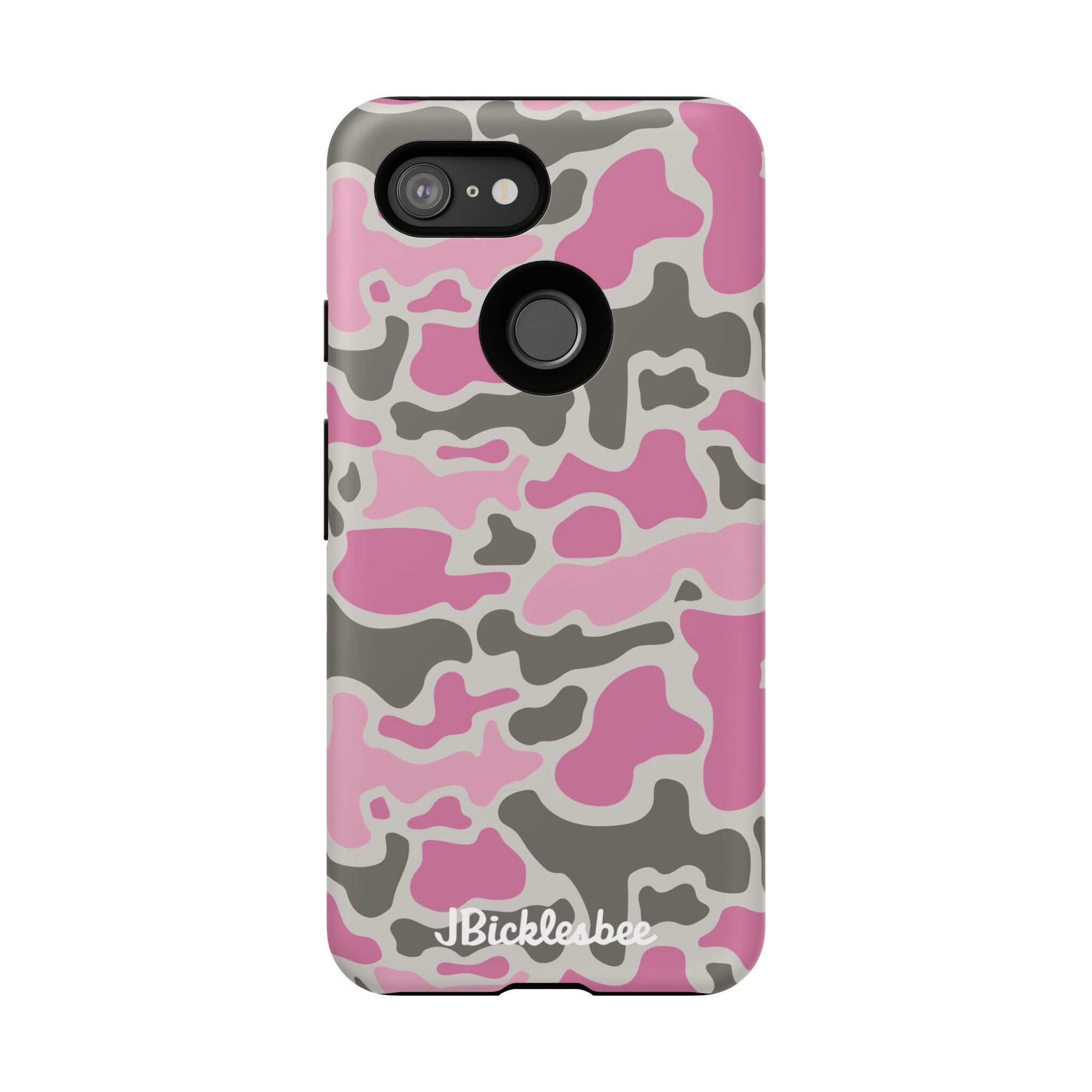 Pink Retro Duck Camo Pixel Tough Case