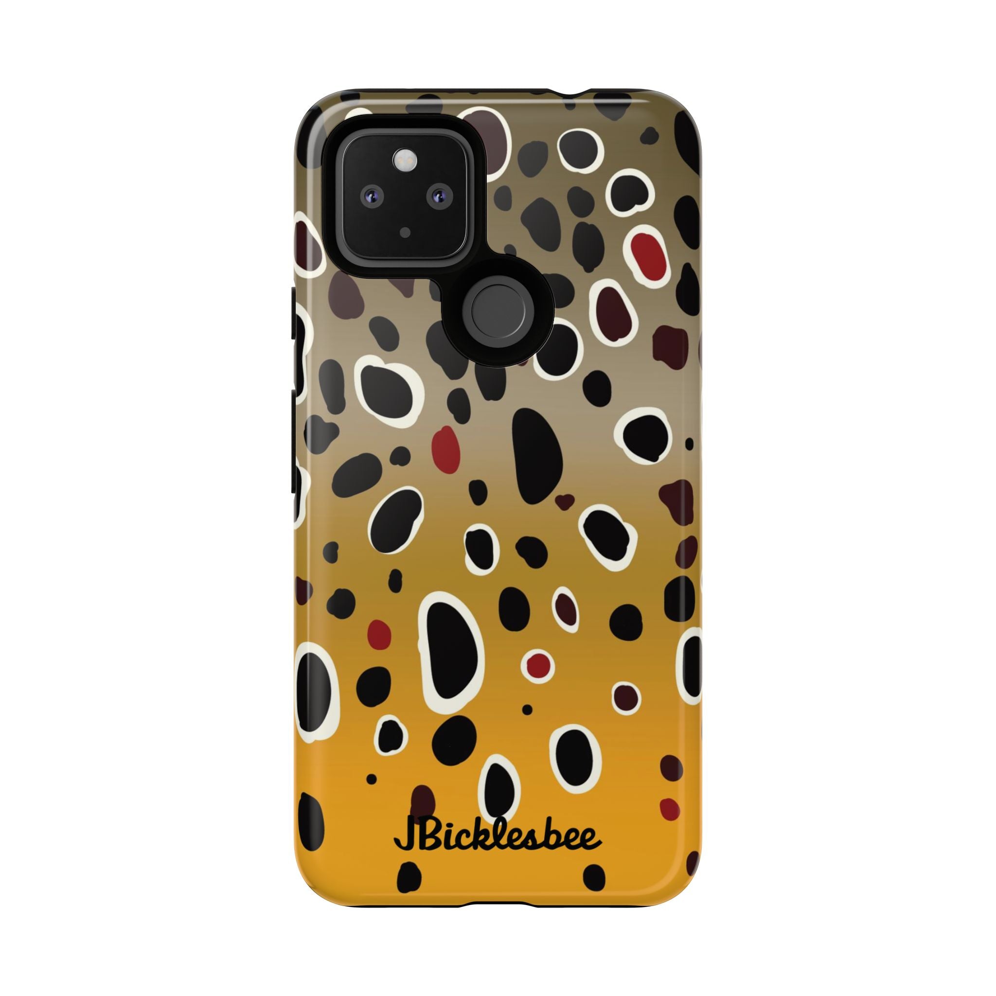 Brown Trout Pattern Pixel Tough Case