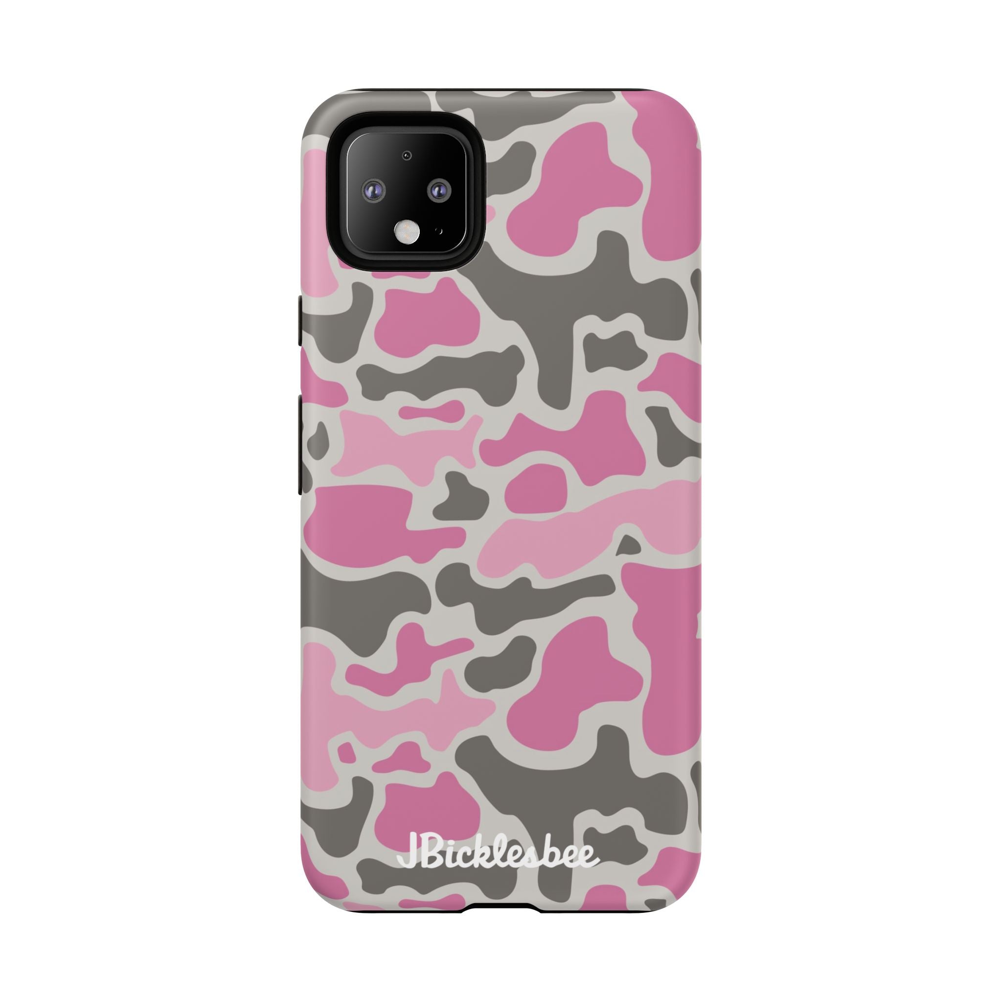 Pink Retro Duck Camo Pixel Tough Case