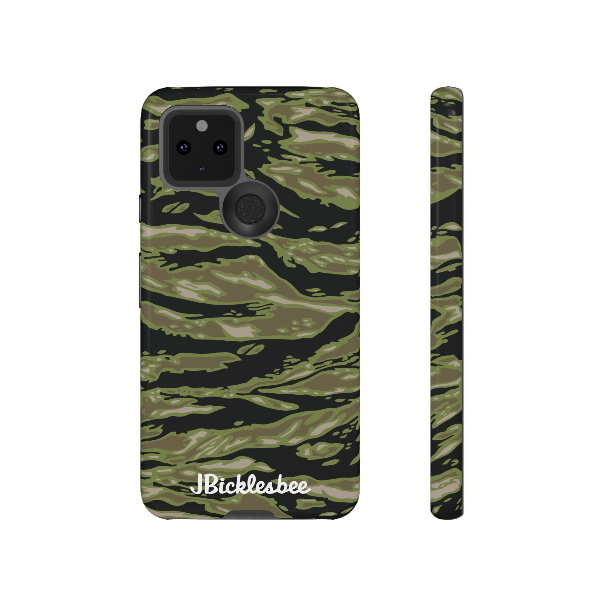 Retro Woodland Camo Tiger Stripe Pixel Tough Case