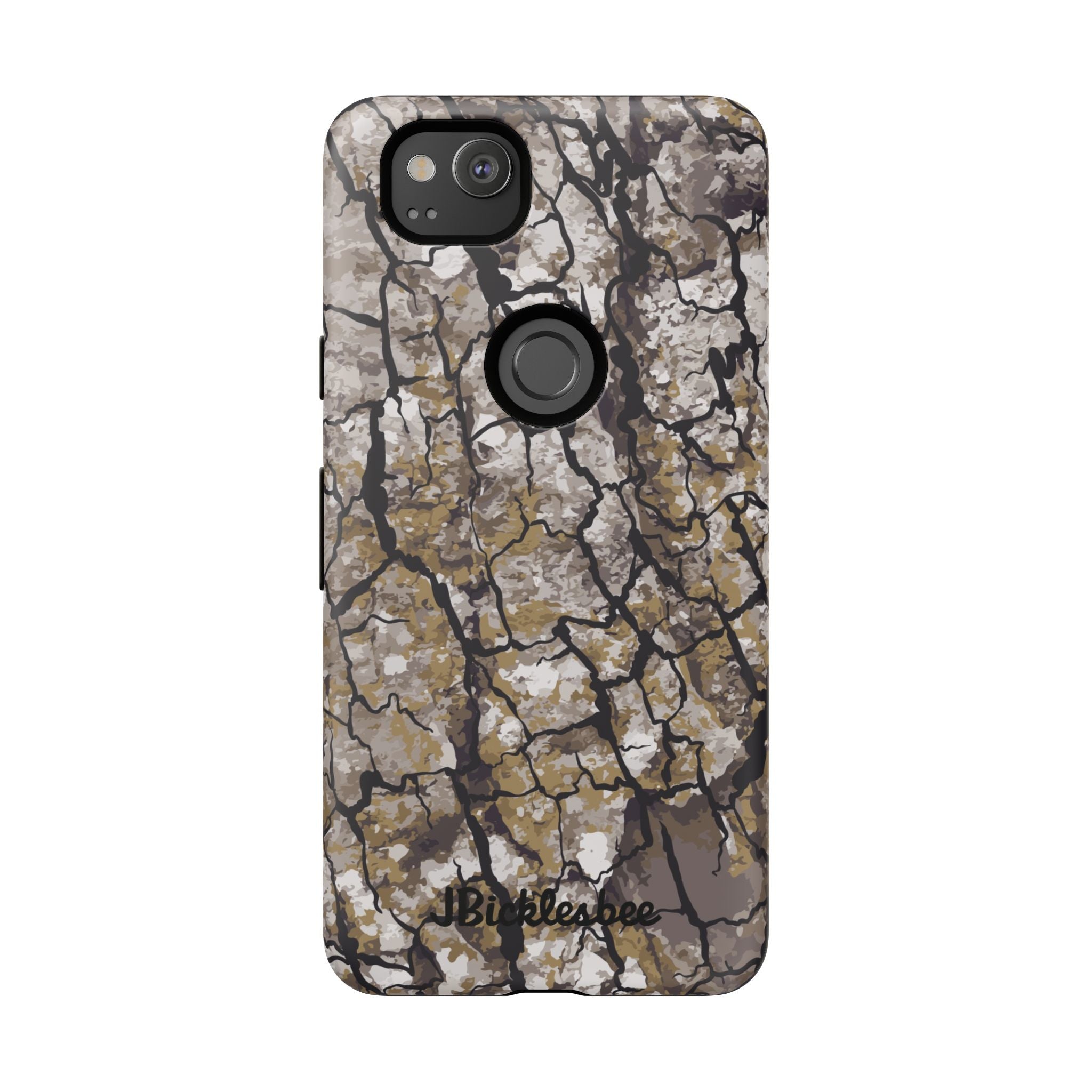 Alpha Tree Bark Camo Pixel Tough Case