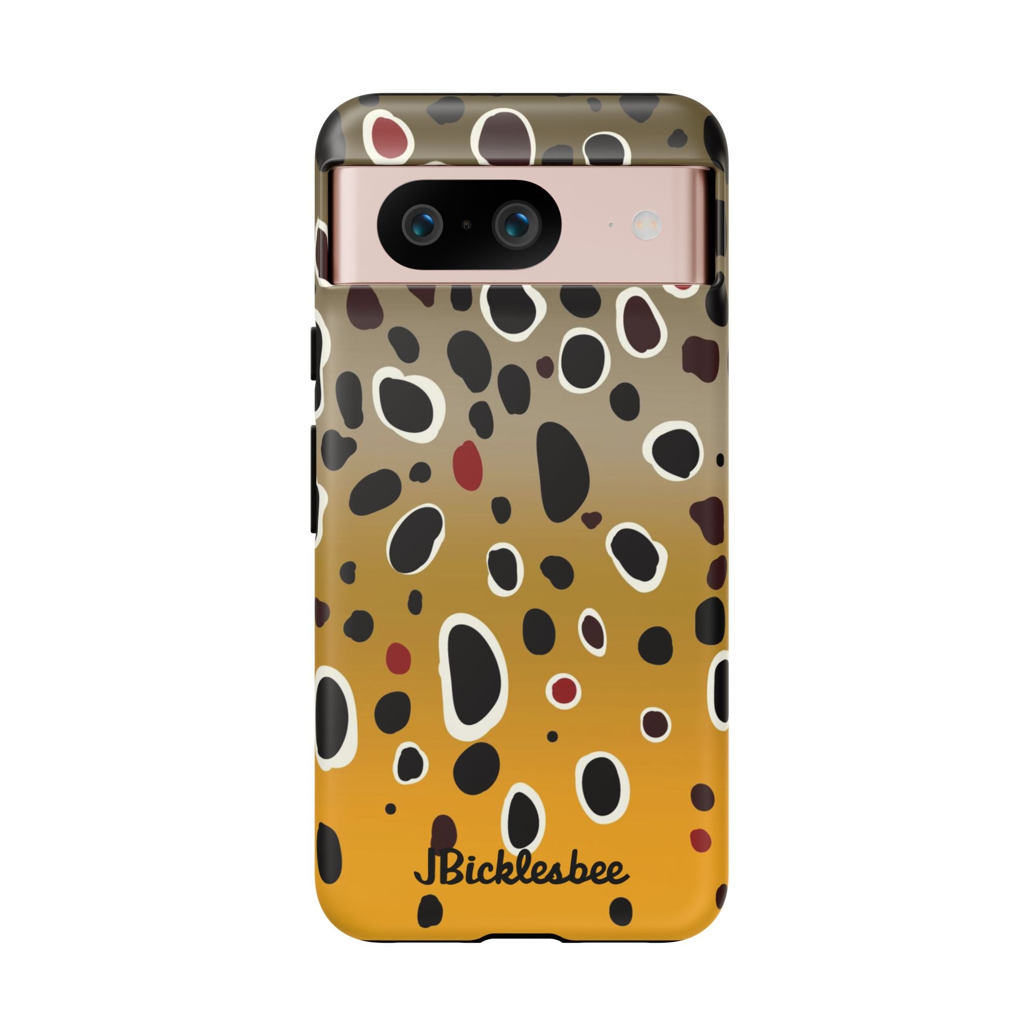 Brown Trout Pattern Pixel Tough Case