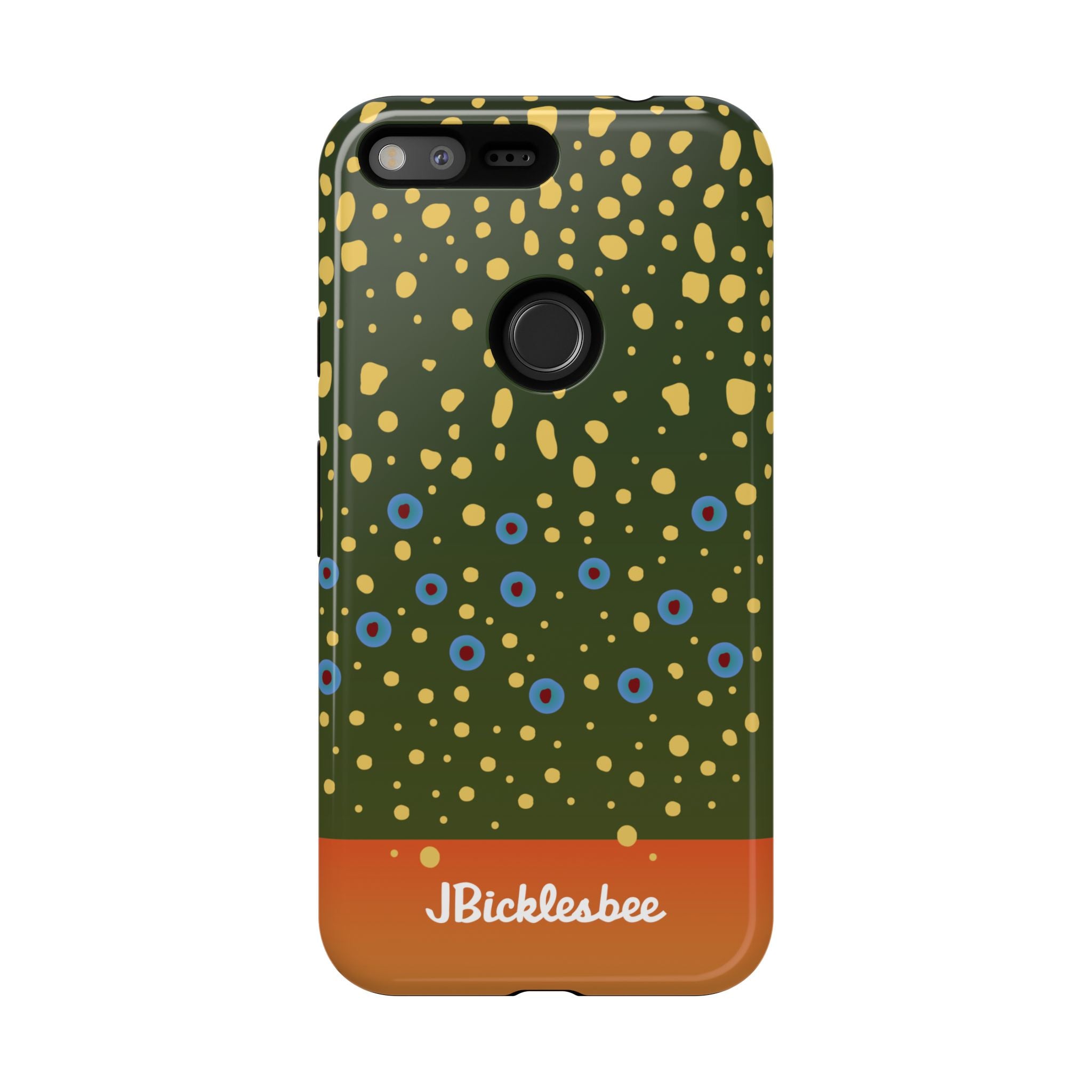 Brook Trout Pattern Pixel Tough Case