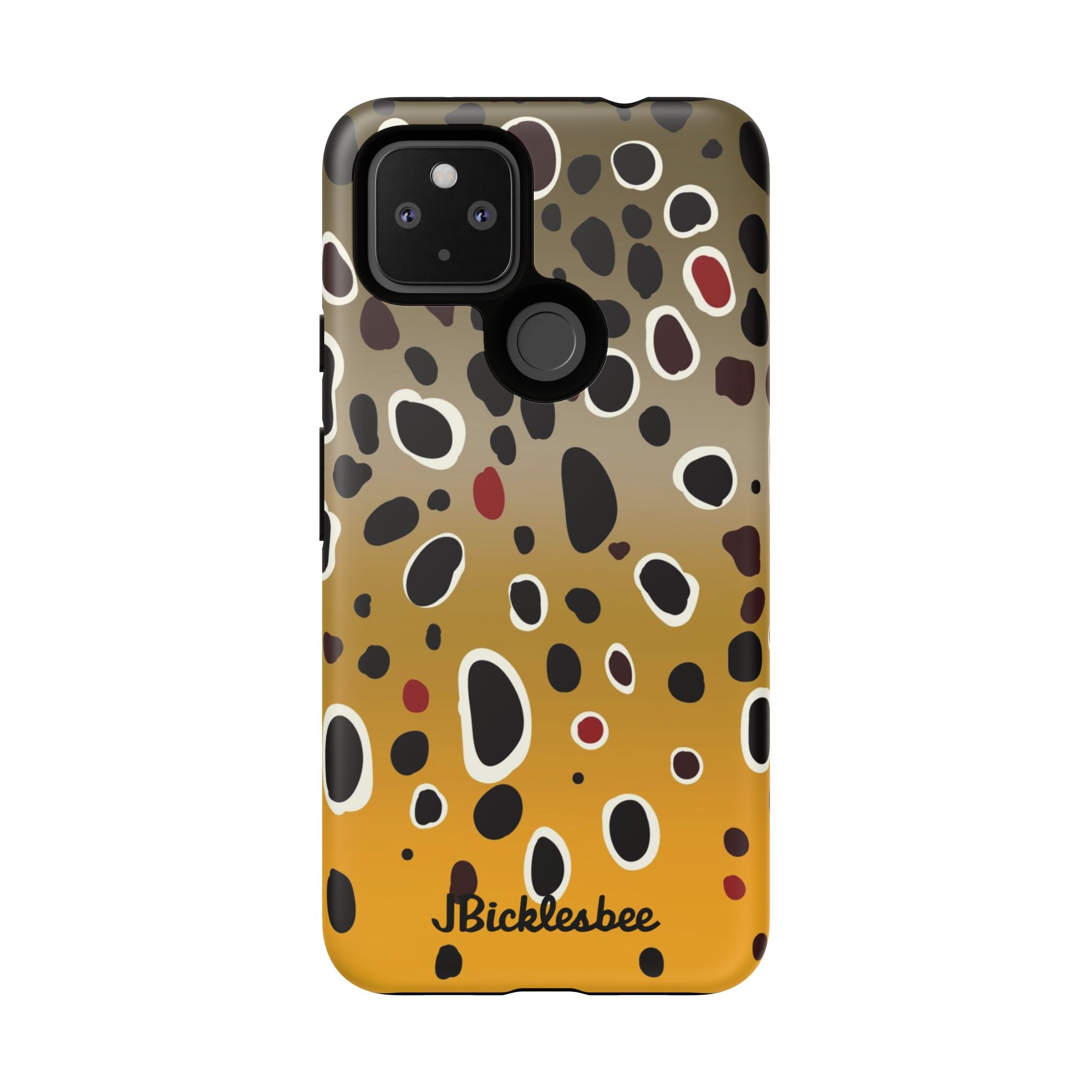 Brown Trout Pattern Pixel Tough Case