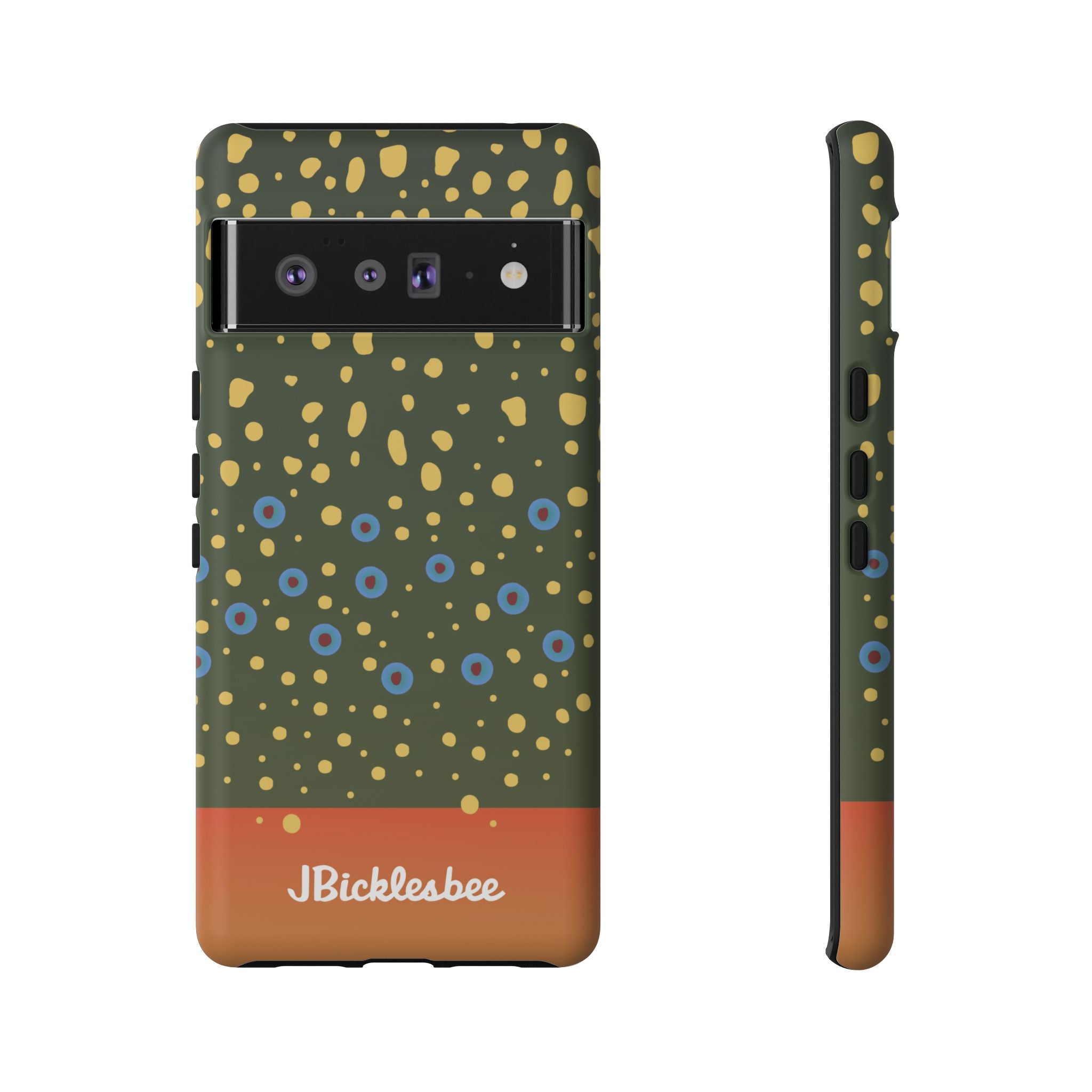 Brook Trout Pattern Pixel Tough Case