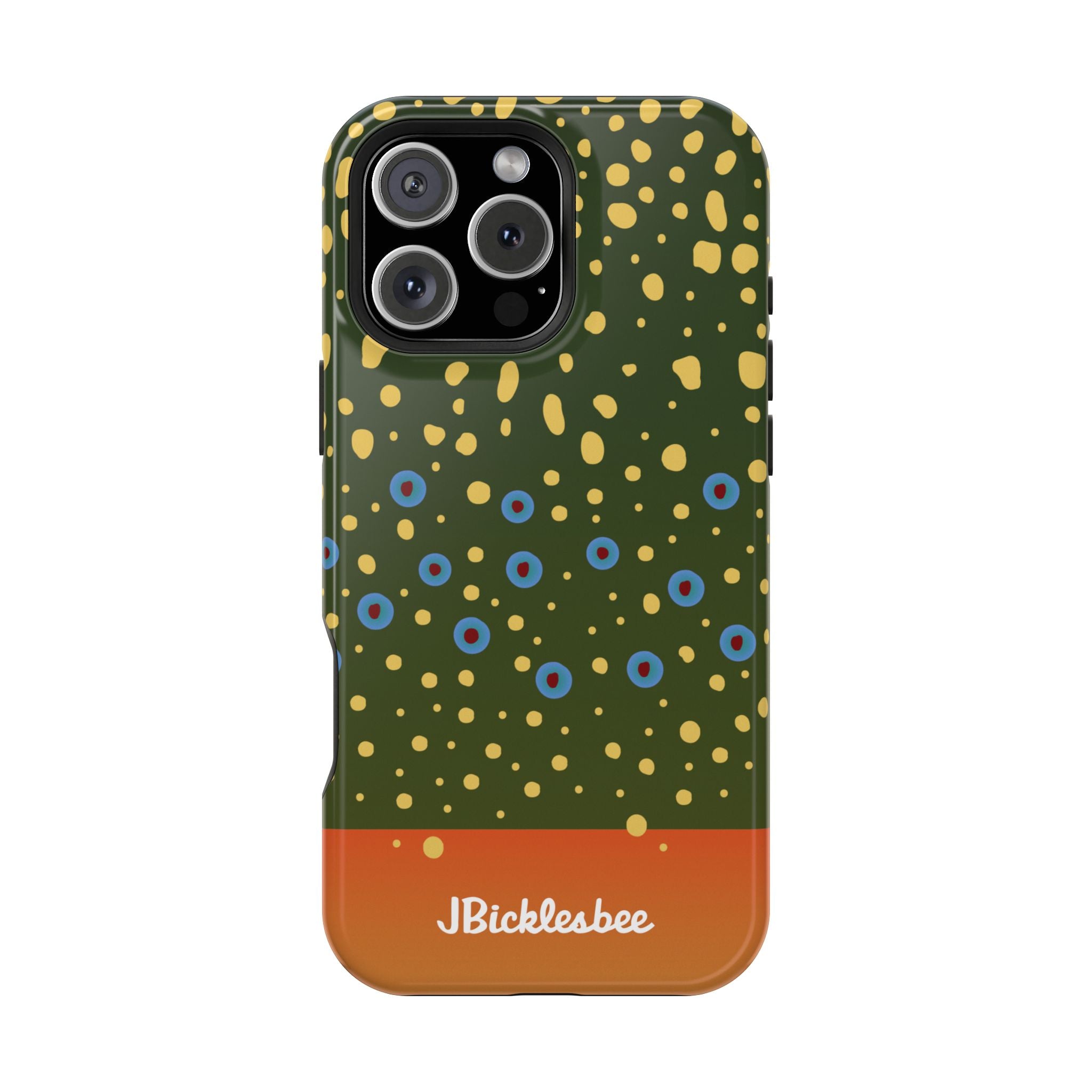 Brook Trout Pattern MagSafe iPhone Case