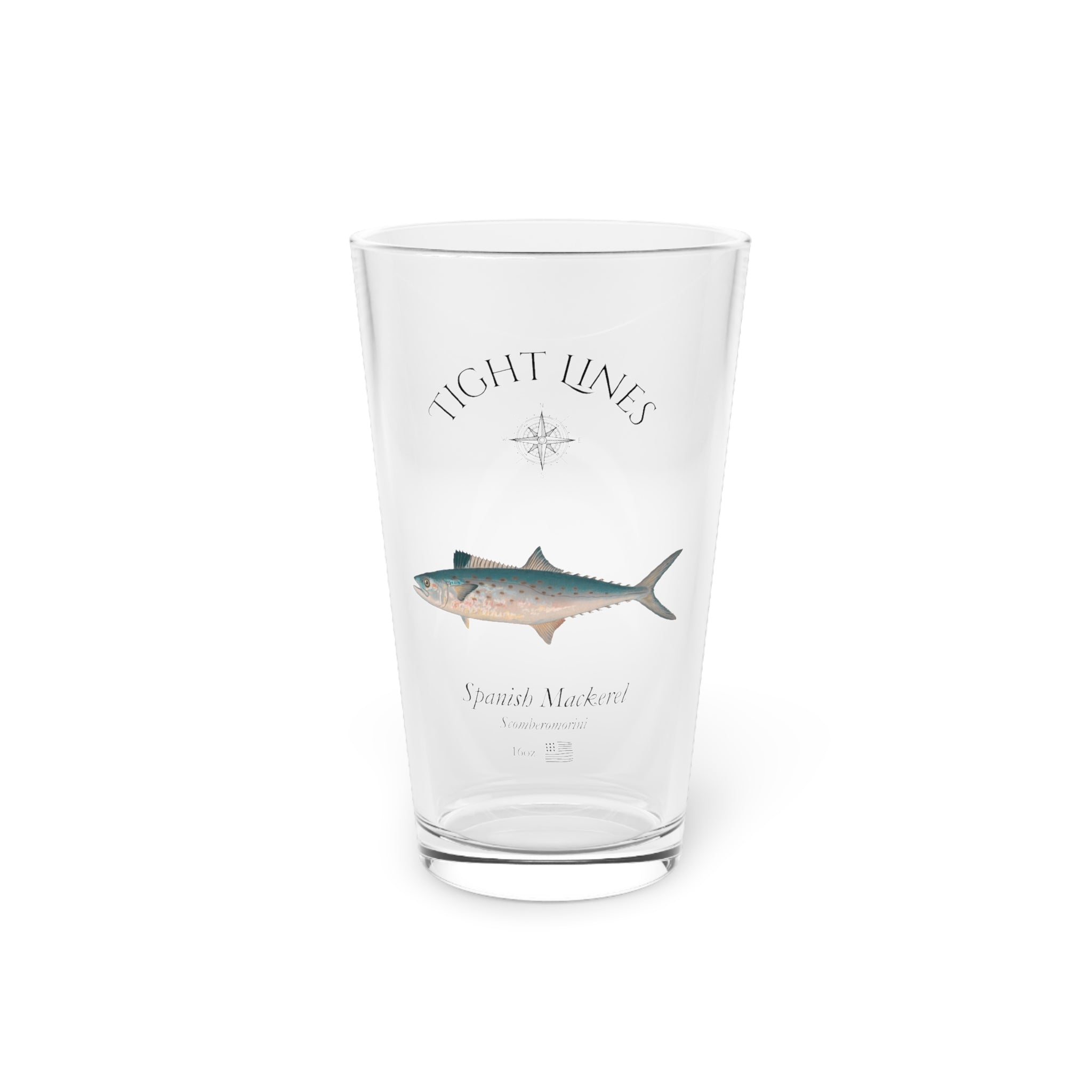 Spanish Mackerel Pint Glass