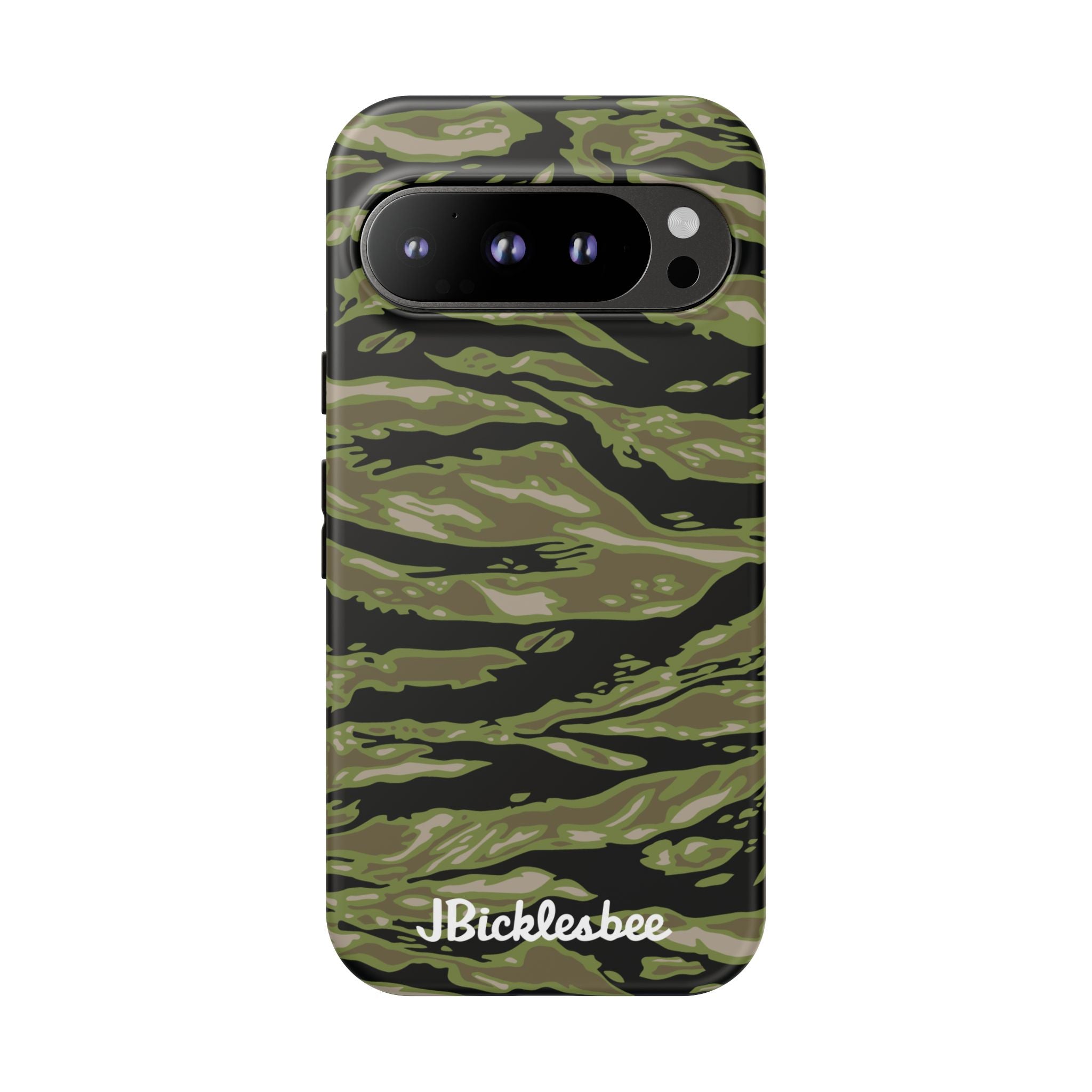 Retro Woodland Camo Tiger Stripe Pixel Tough Case