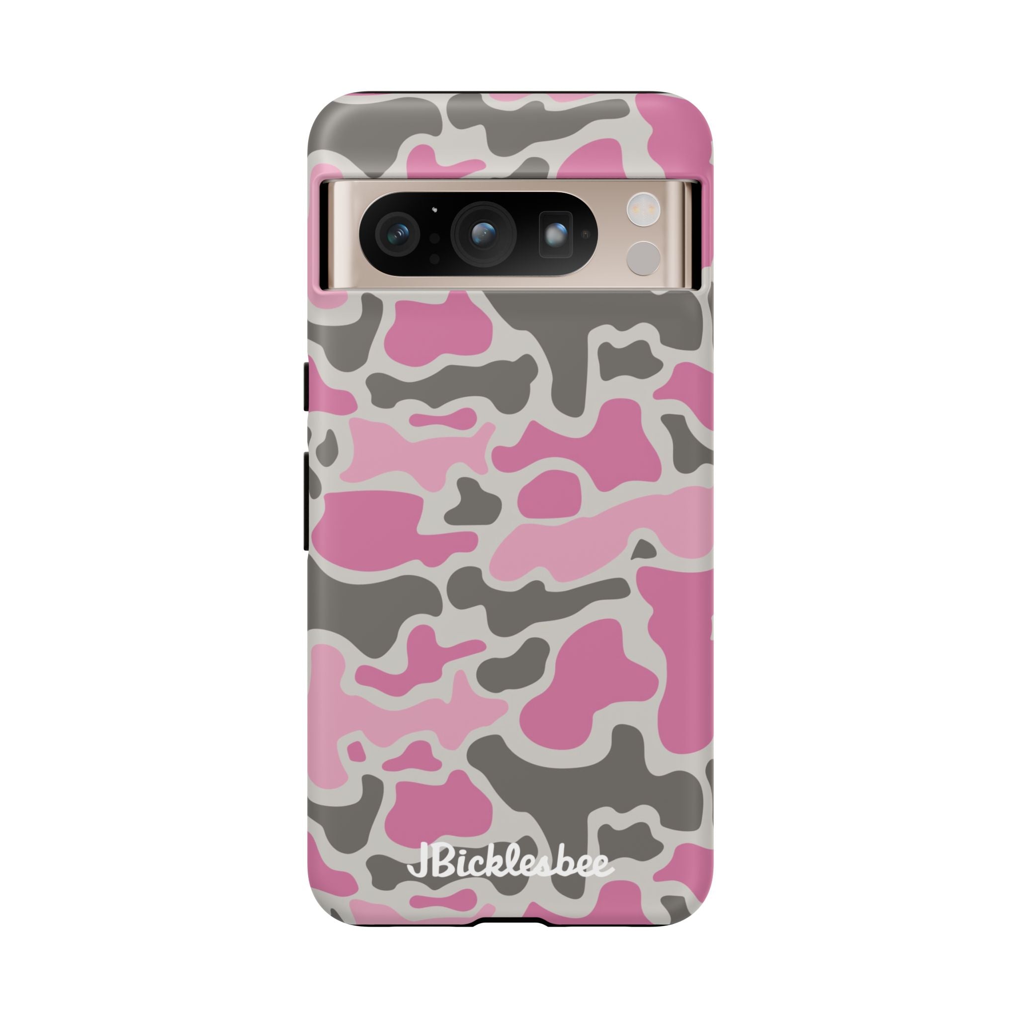 Pink Retro Duck Camo Pixel Tough Case