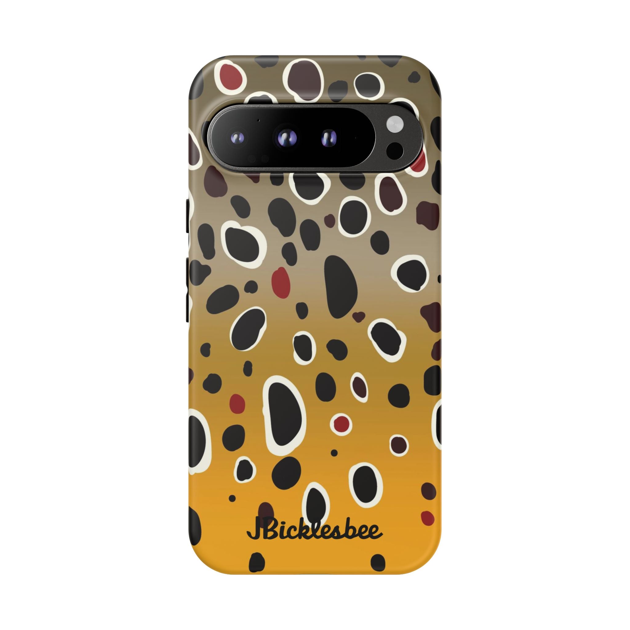 Brown Trout Pattern Pixel Tough Case