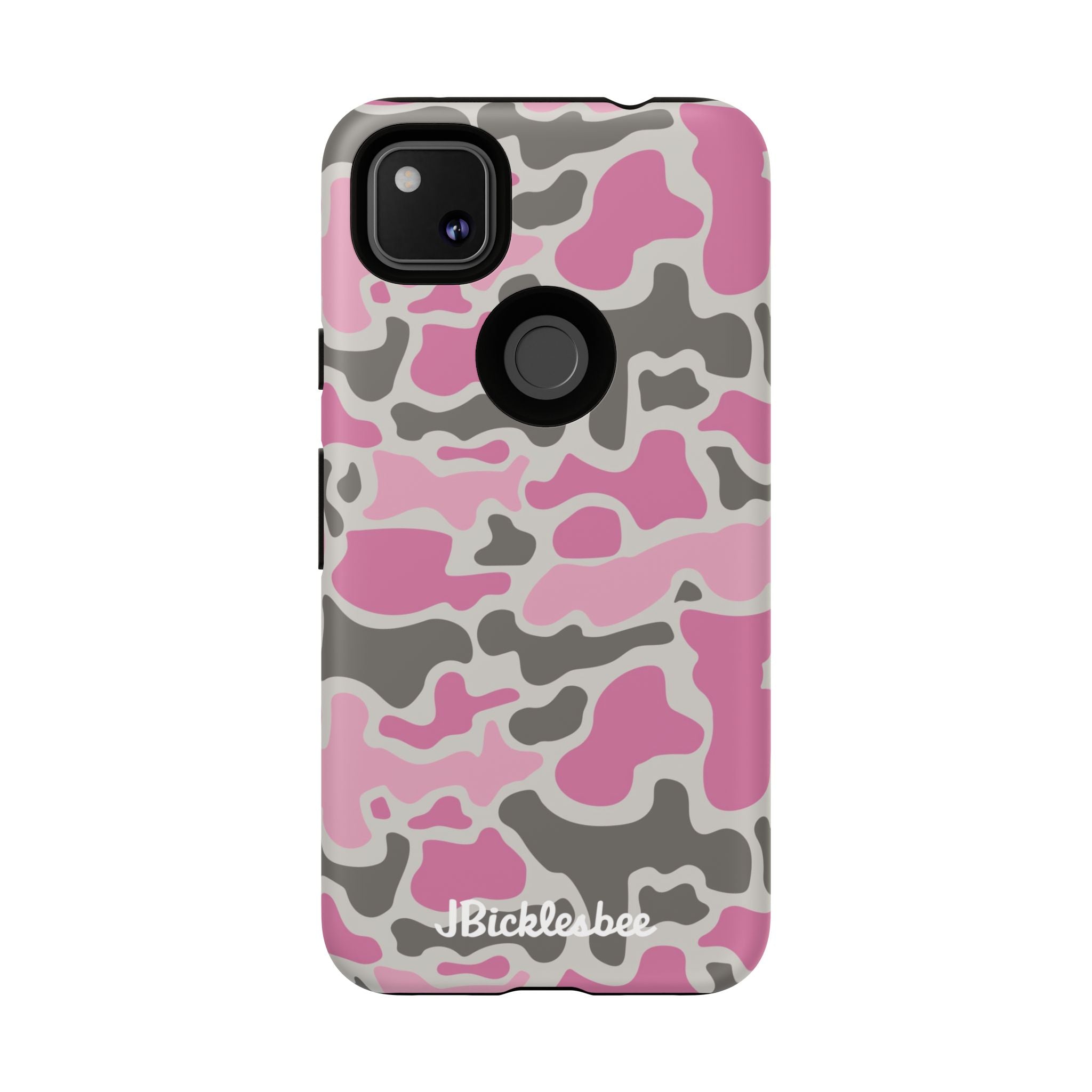 Pink Retro Duck Camo Pixel Tough Case