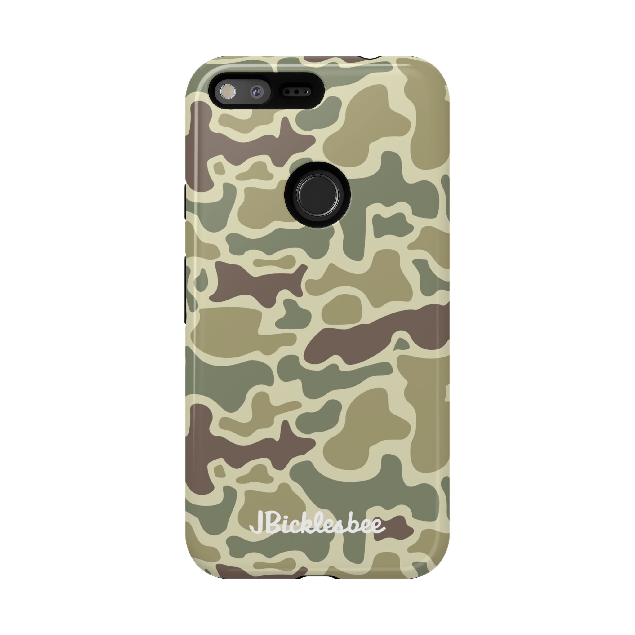 Retro Forest Duck Camo Pixel Tough Case