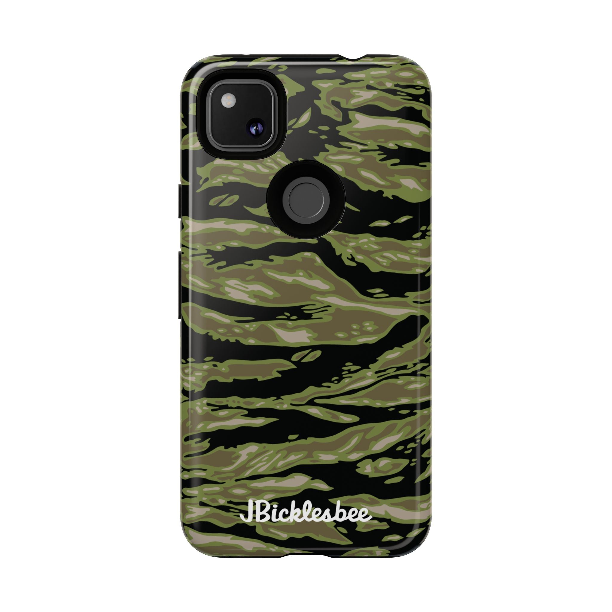 Retro Woodland Camo Tiger Stripe Pixel Tough Case