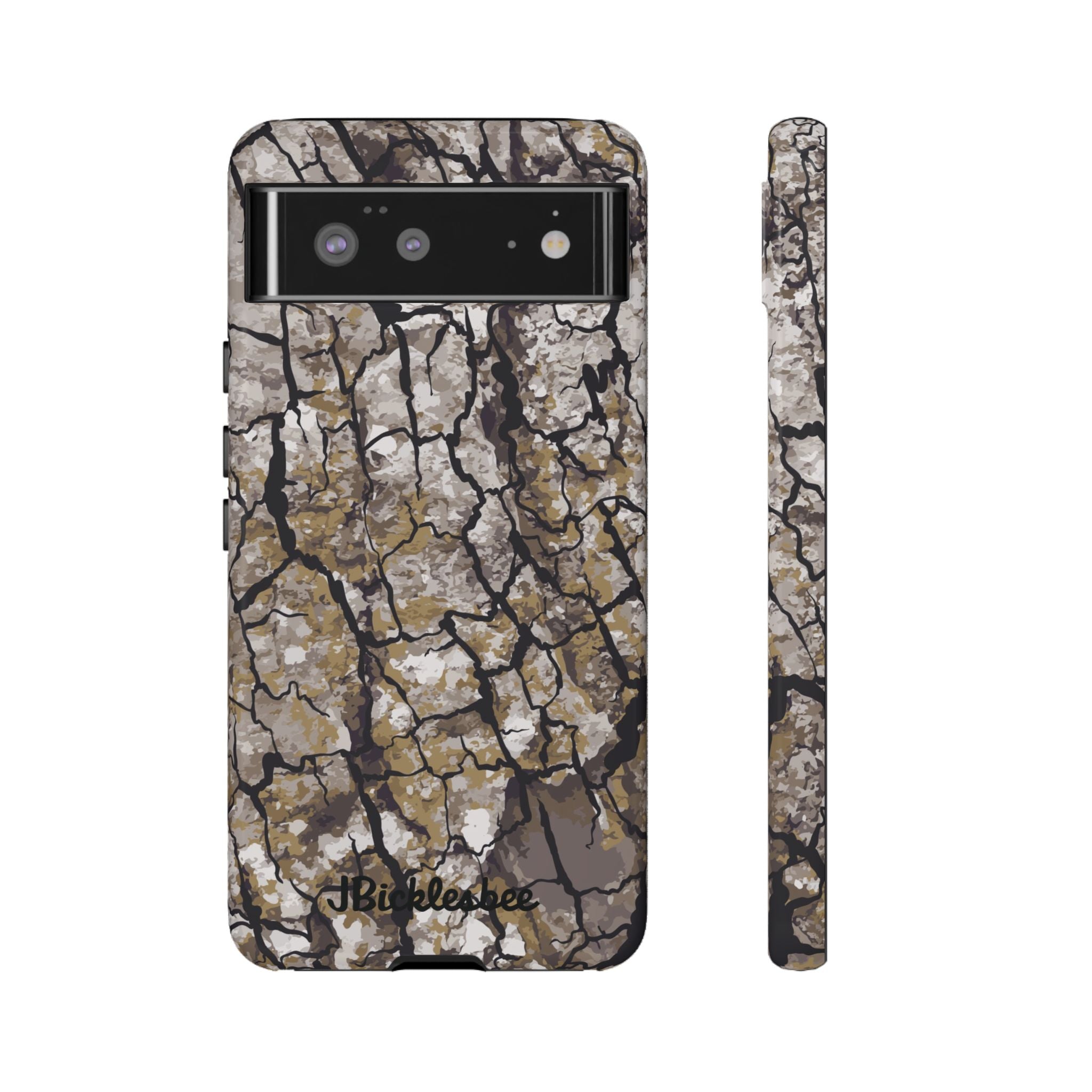 Alpha Tree Bark Camo Pixel Tough Case