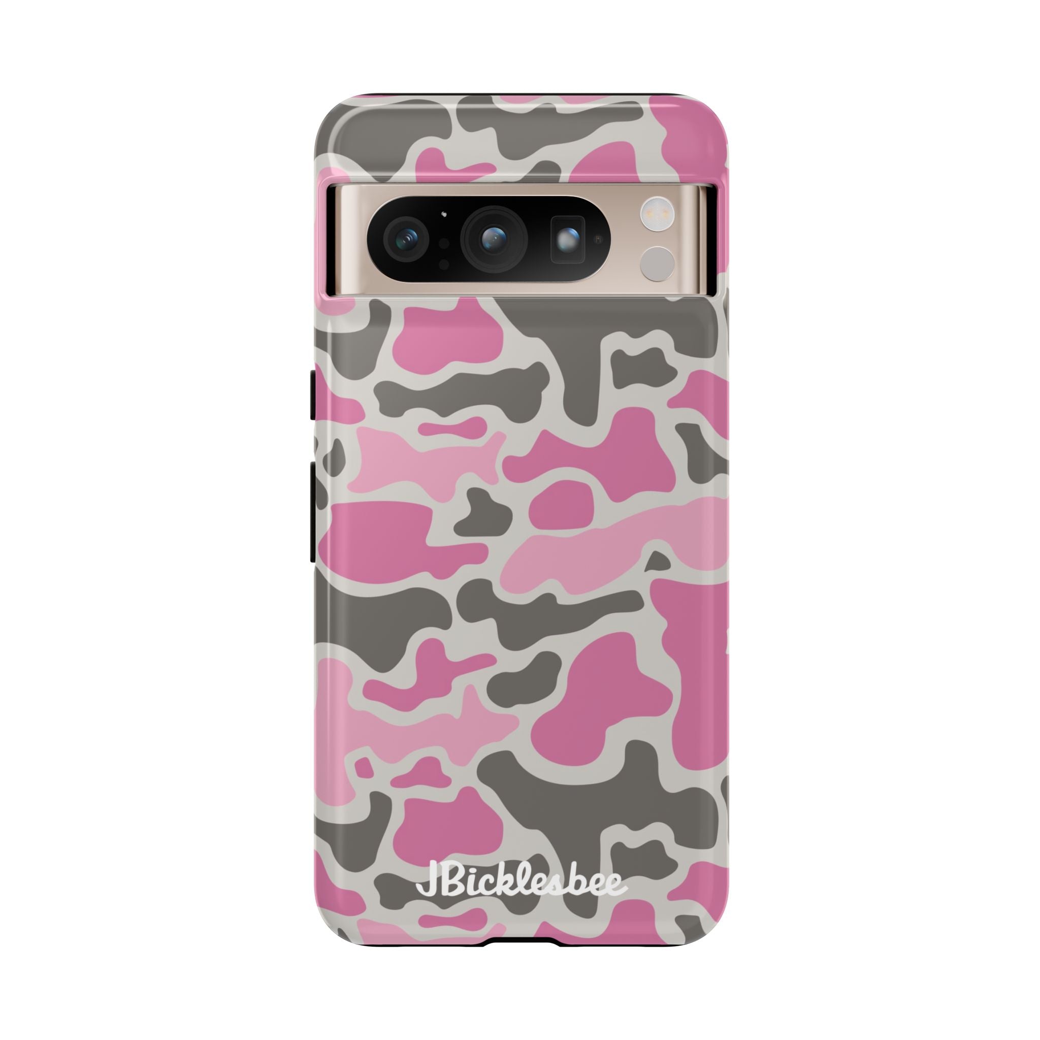 Pink Retro Duck Camo Pixel Tough Case