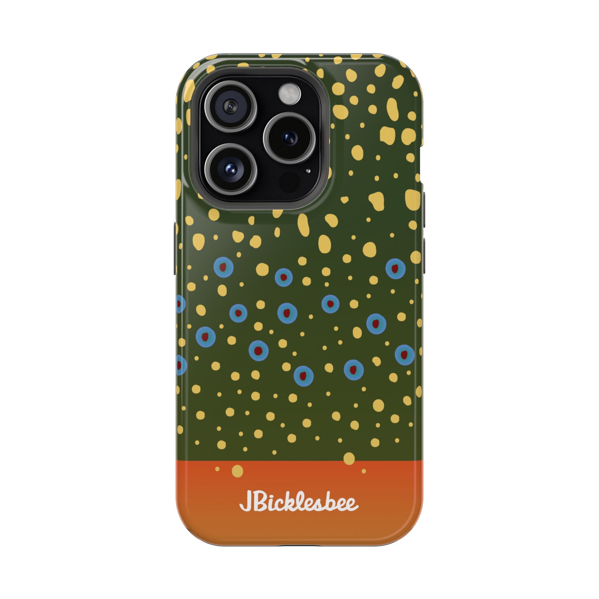 Brook Trout Pattern MagSafe iPhone Case