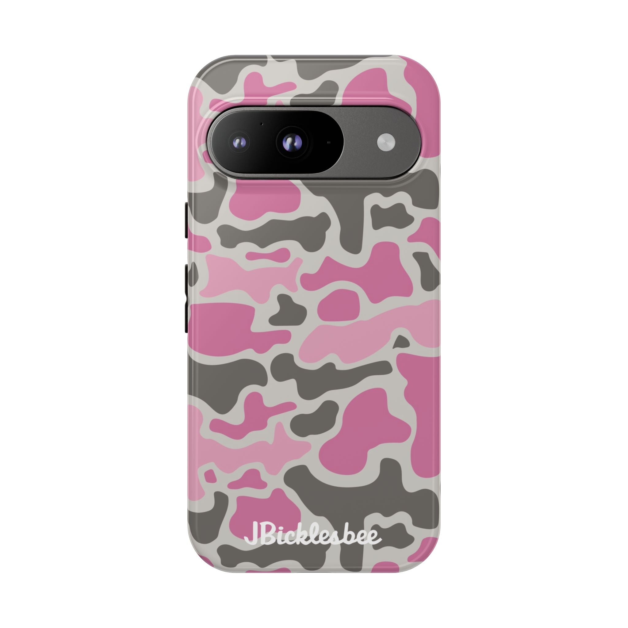 Pink Retro Duck Camo Pixel Tough Case