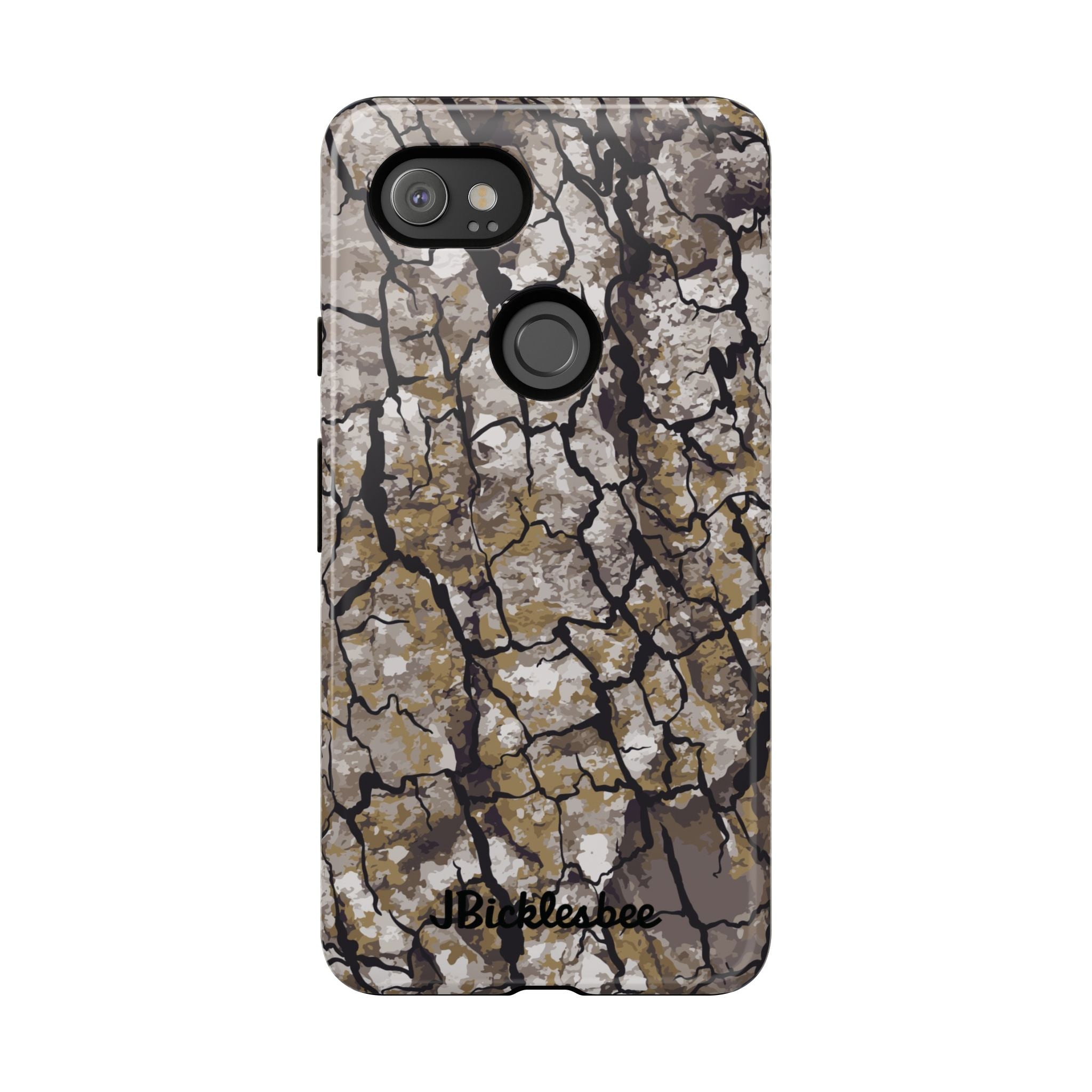 Alpha Tree Bark Camo Pixel Tough Case