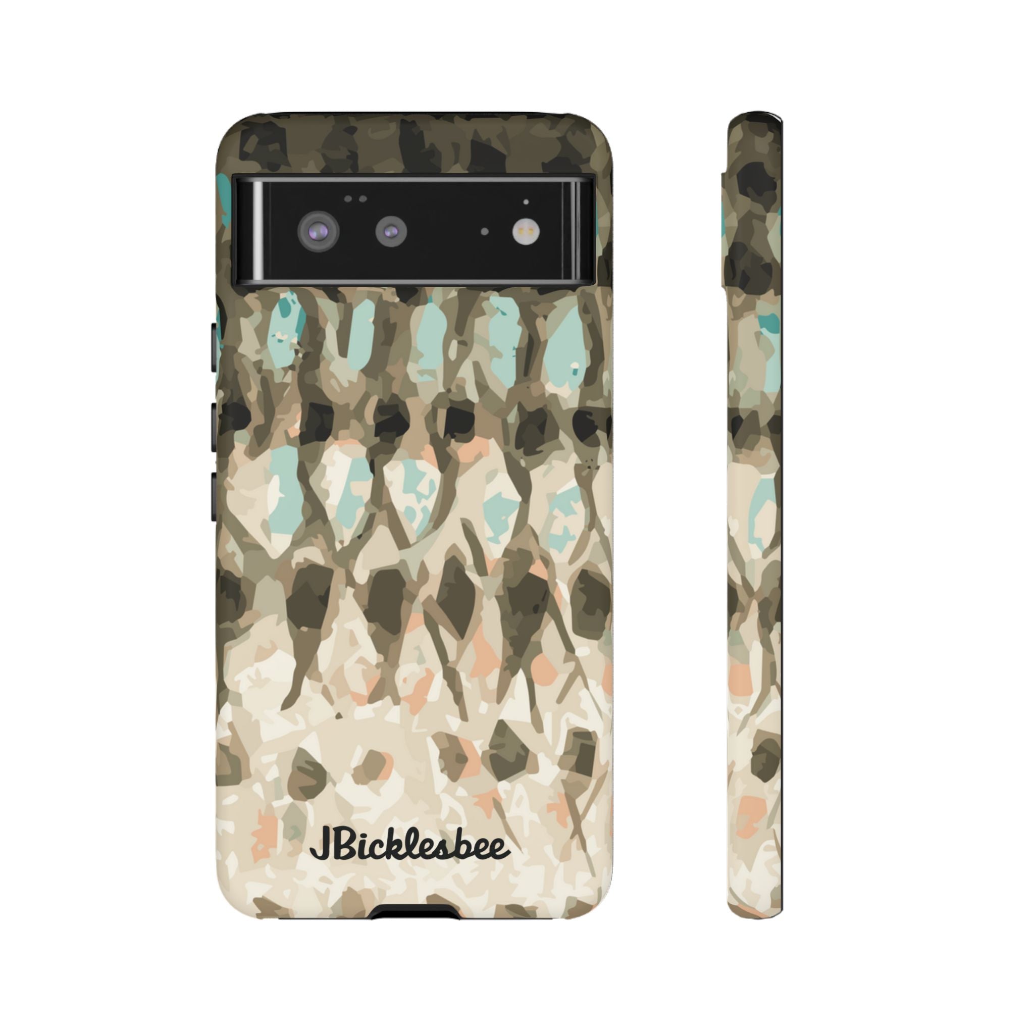 Striped Bass Rockfish Pattern Pixel Tough Case