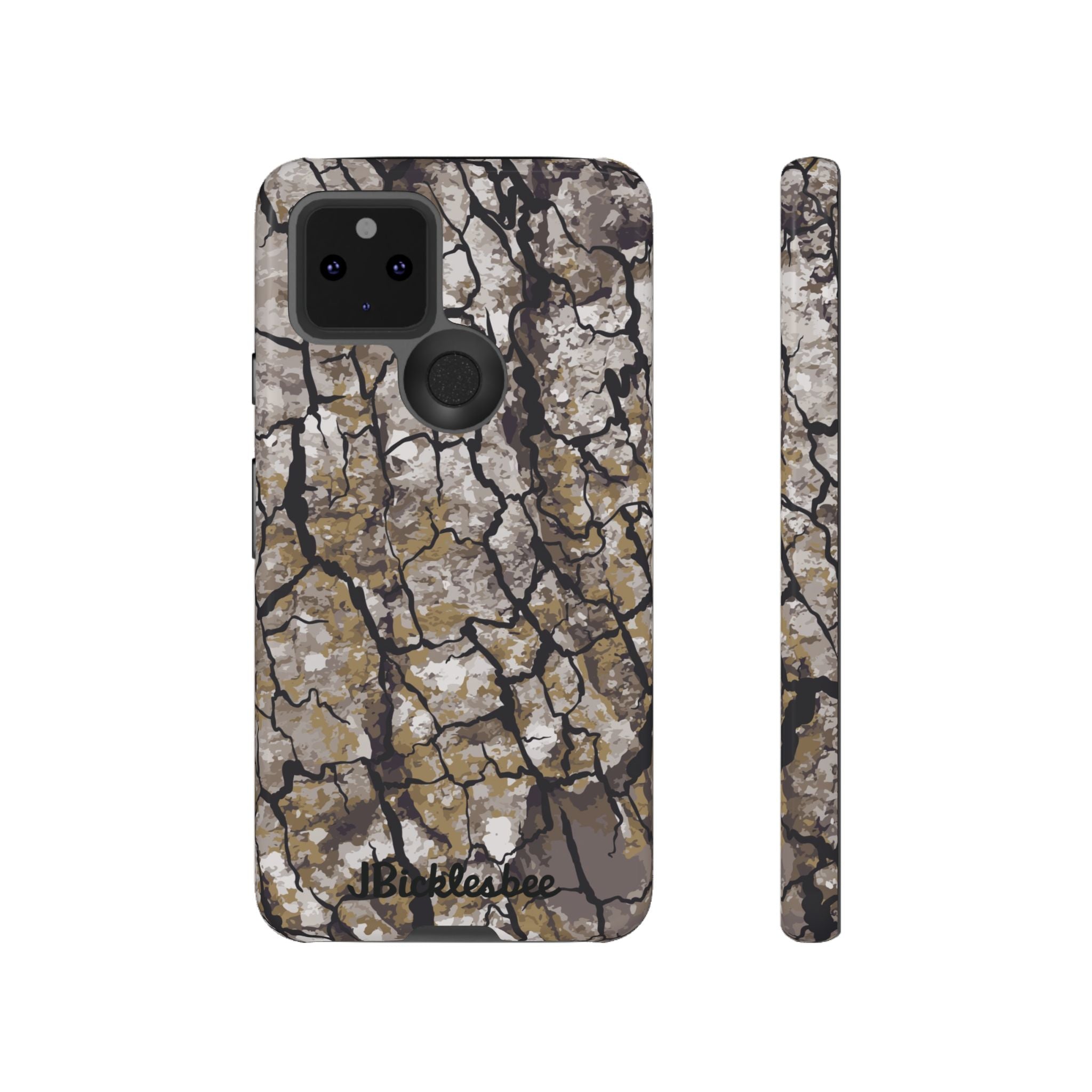 Alpha Tree Bark Camo Pixel Tough Case