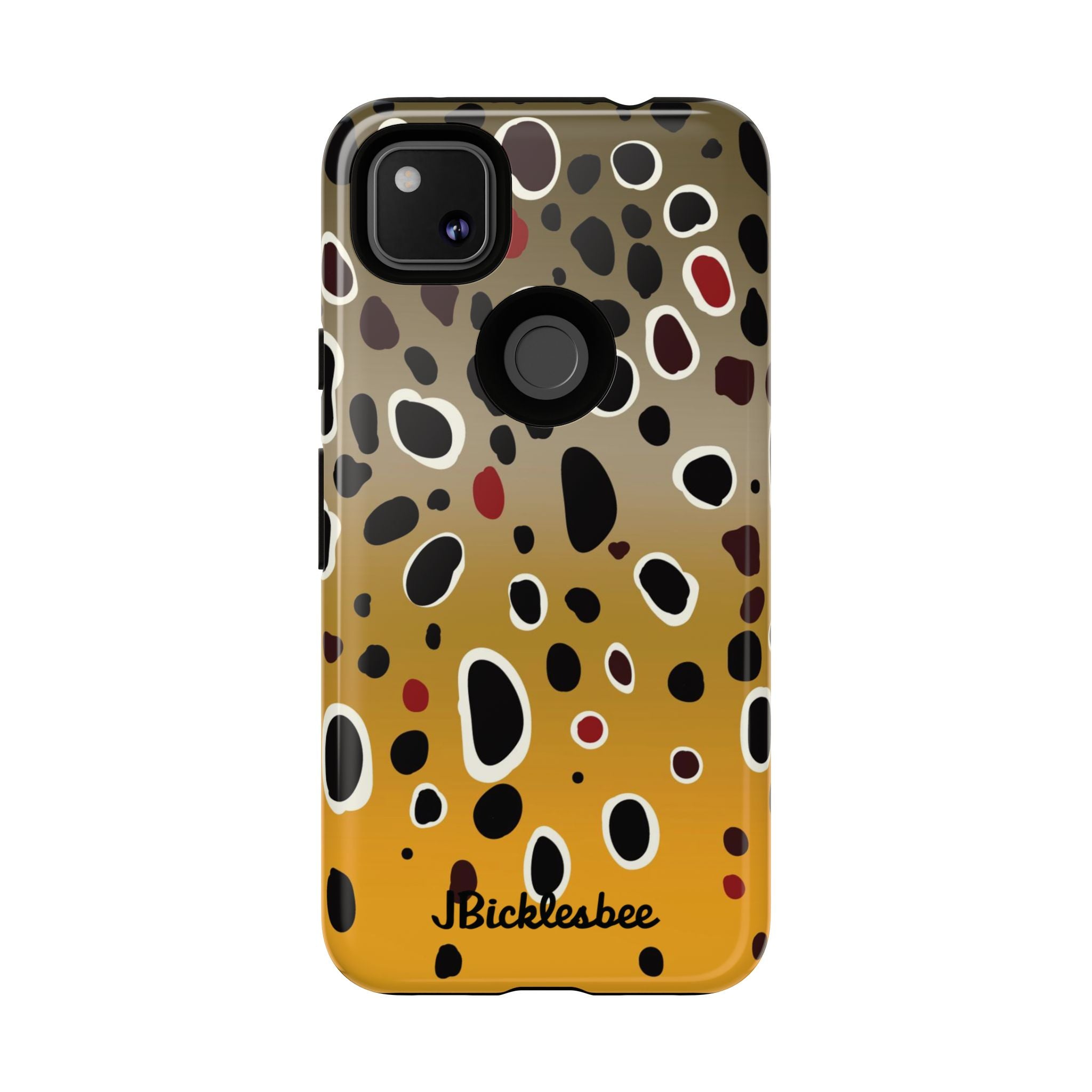 Brown Trout Pattern Pixel Tough Case