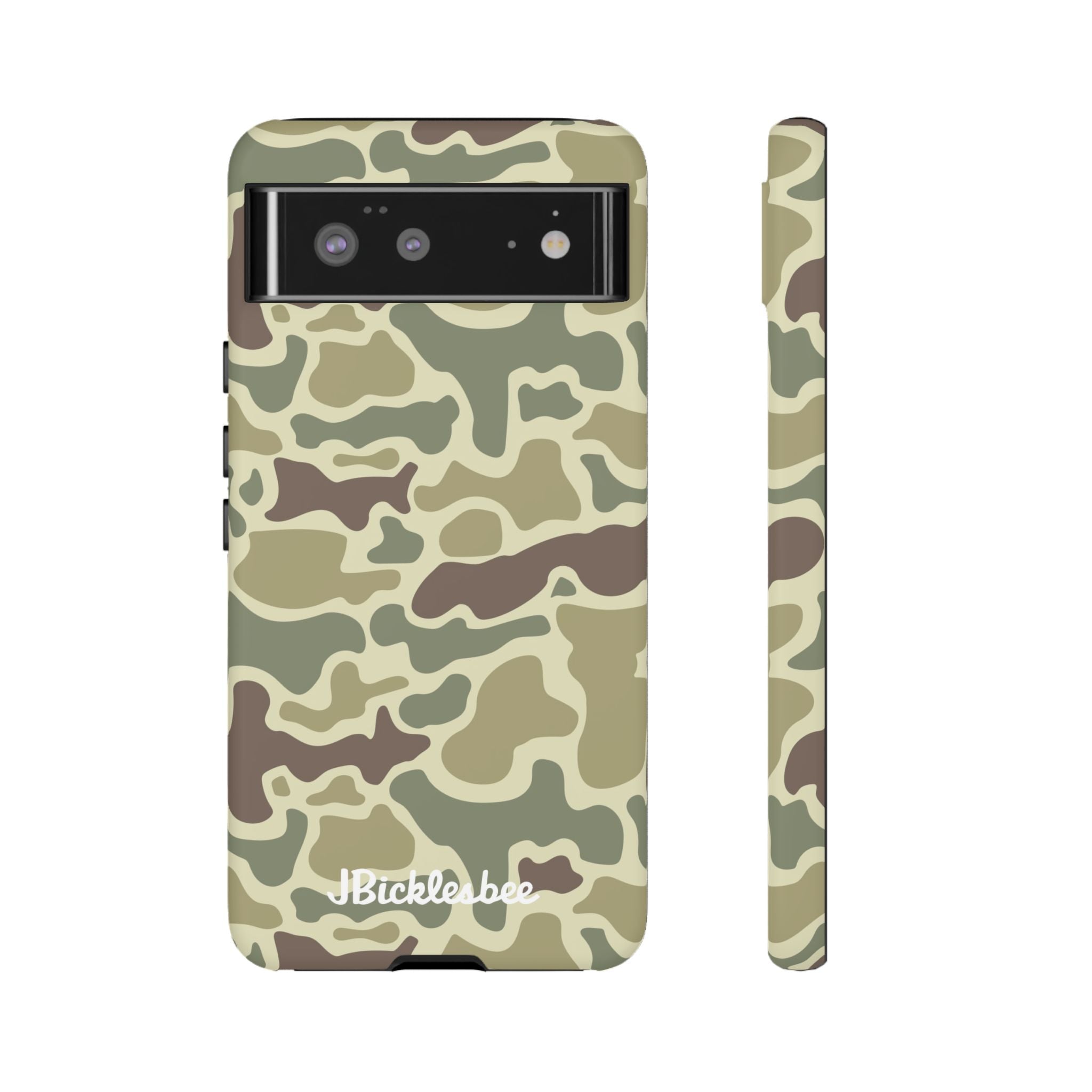 Retro Forest Duck Camo Pixel Tough Case