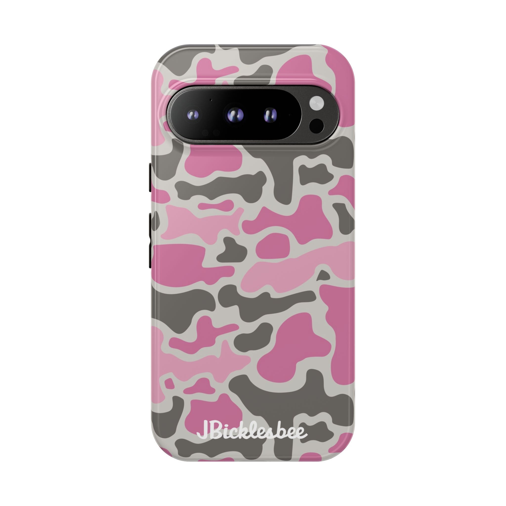 Pink Retro Duck Camo Pixel Tough Case