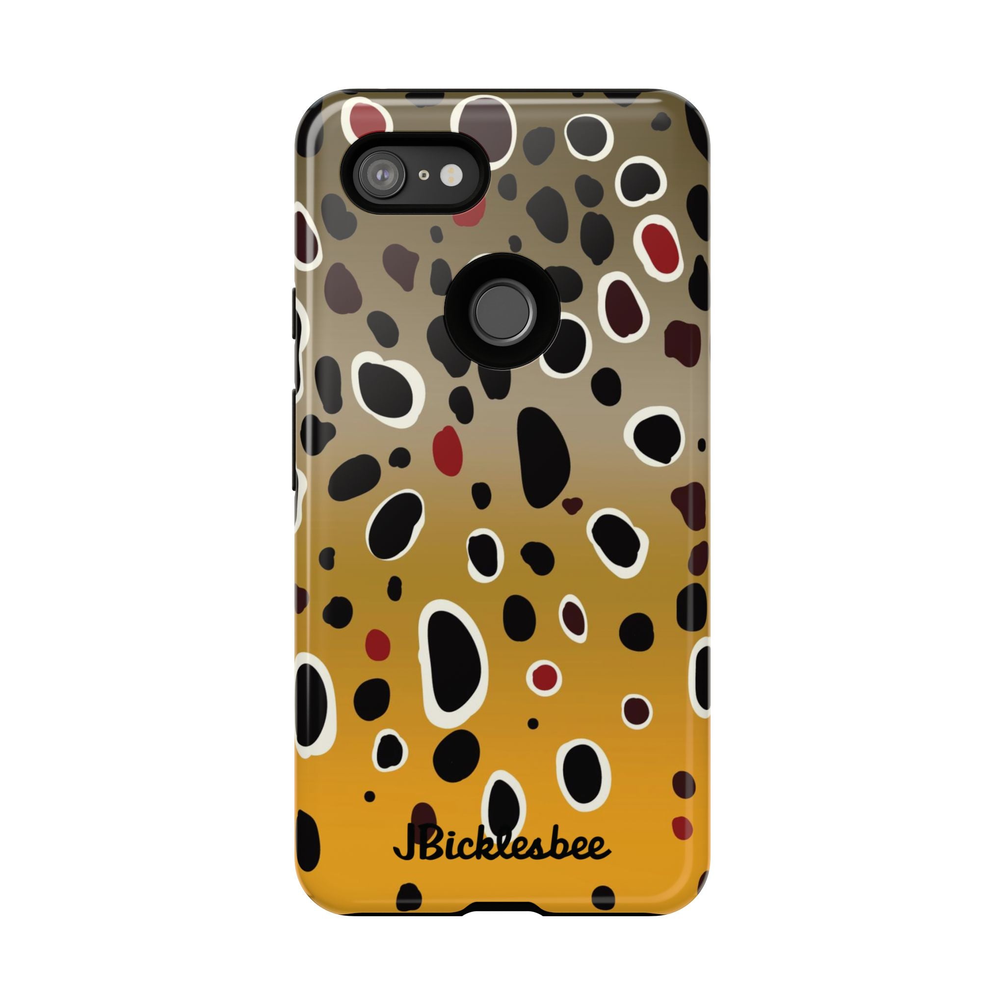 Brown Trout Pattern Pixel Tough Case