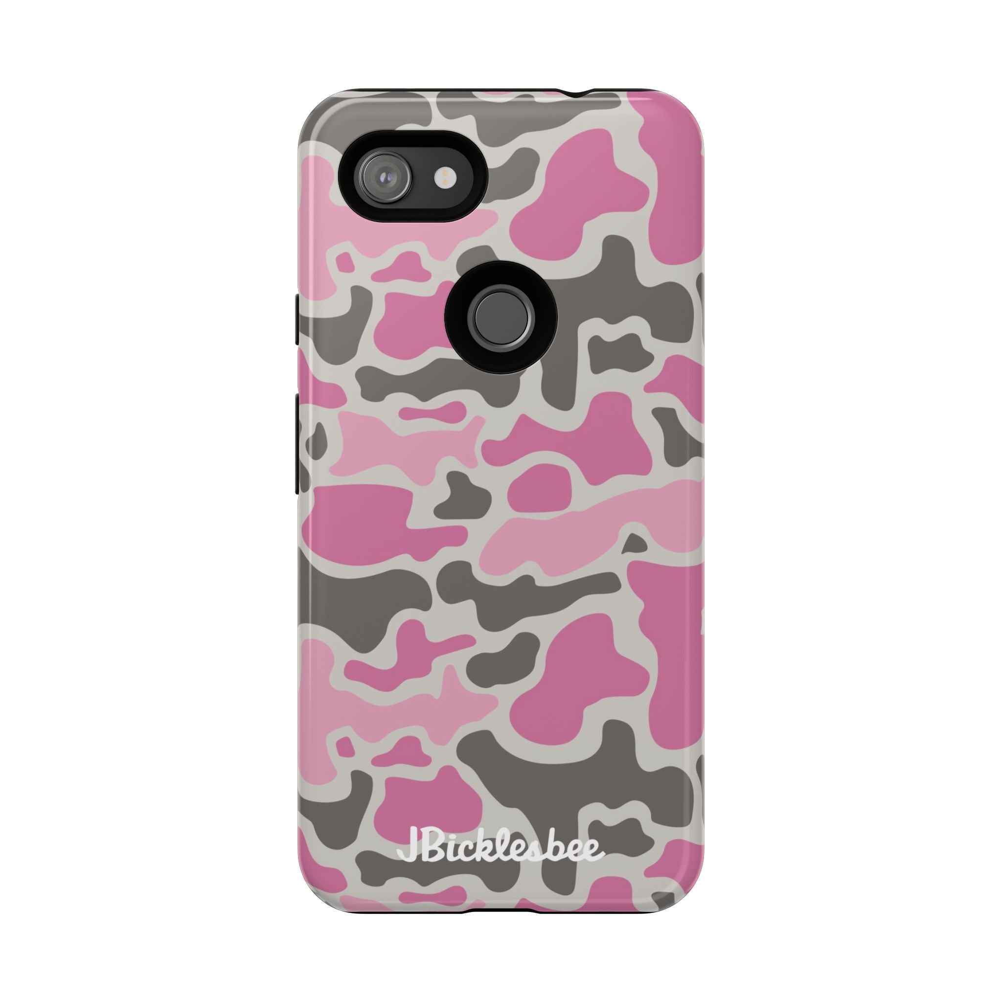 Pink Retro Duck Camo Pixel Tough Case