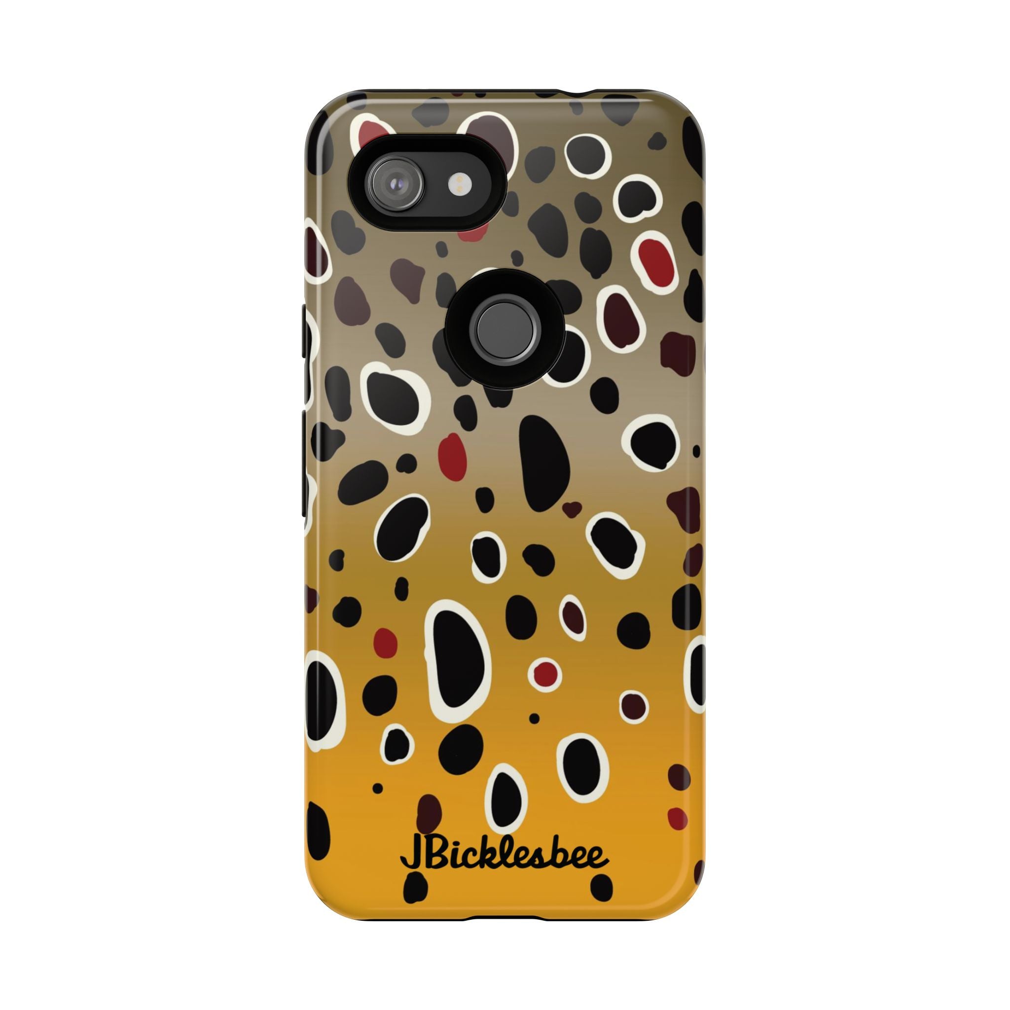 Brown Trout Pattern Pixel Tough Case