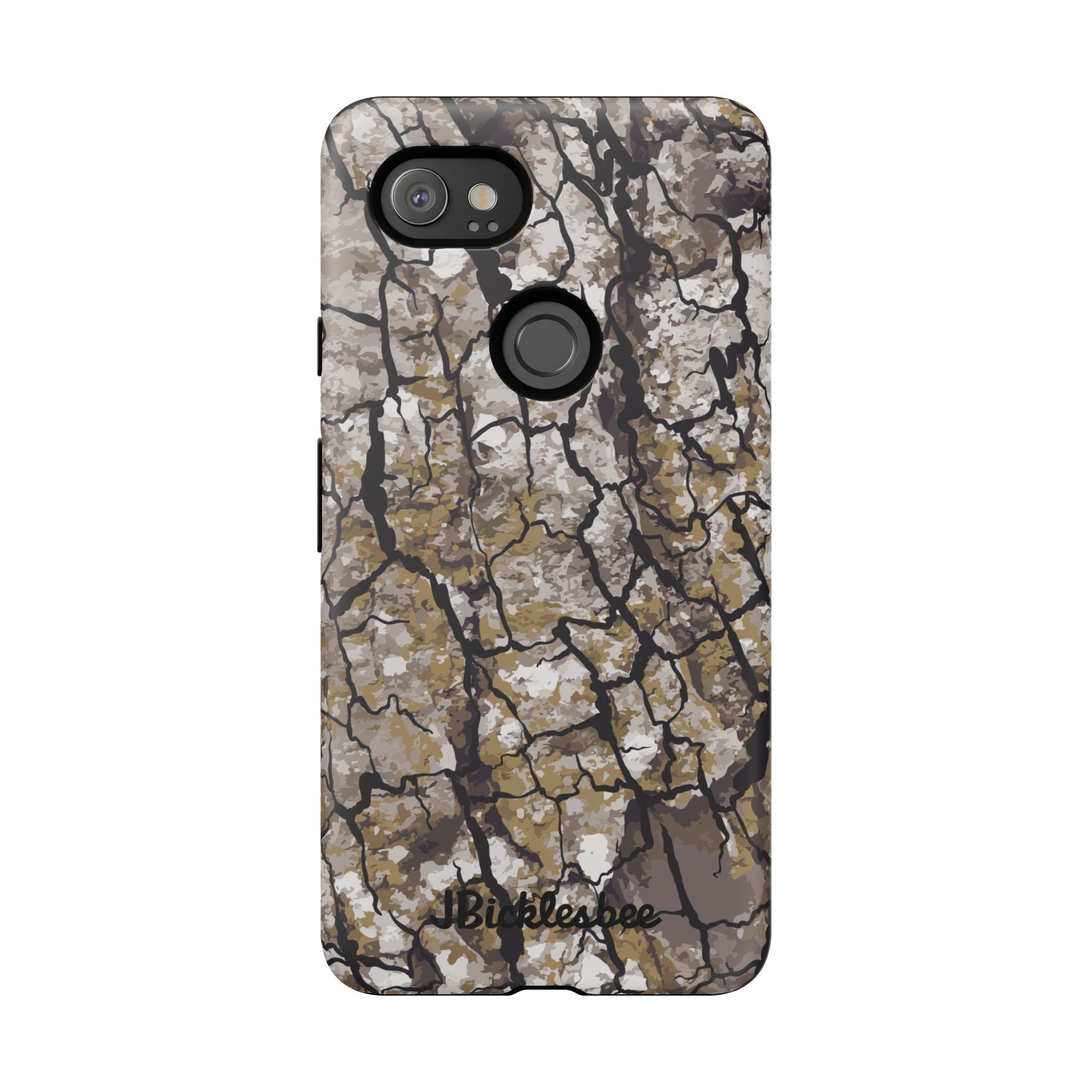 Alpha Tree Bark Camo Pixel Tough Case