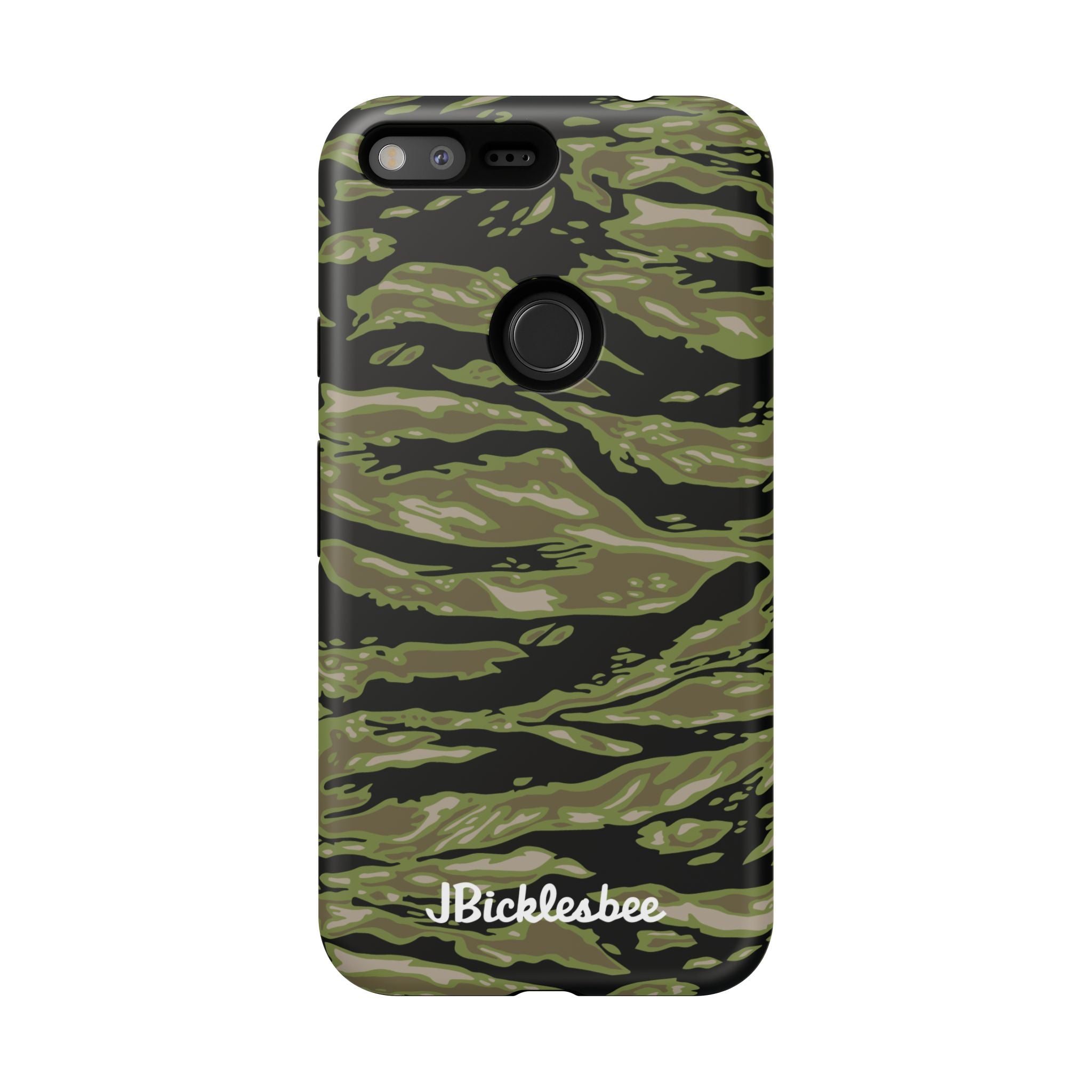 Retro Woodland Camo Tiger Stripe Pixel Tough Case