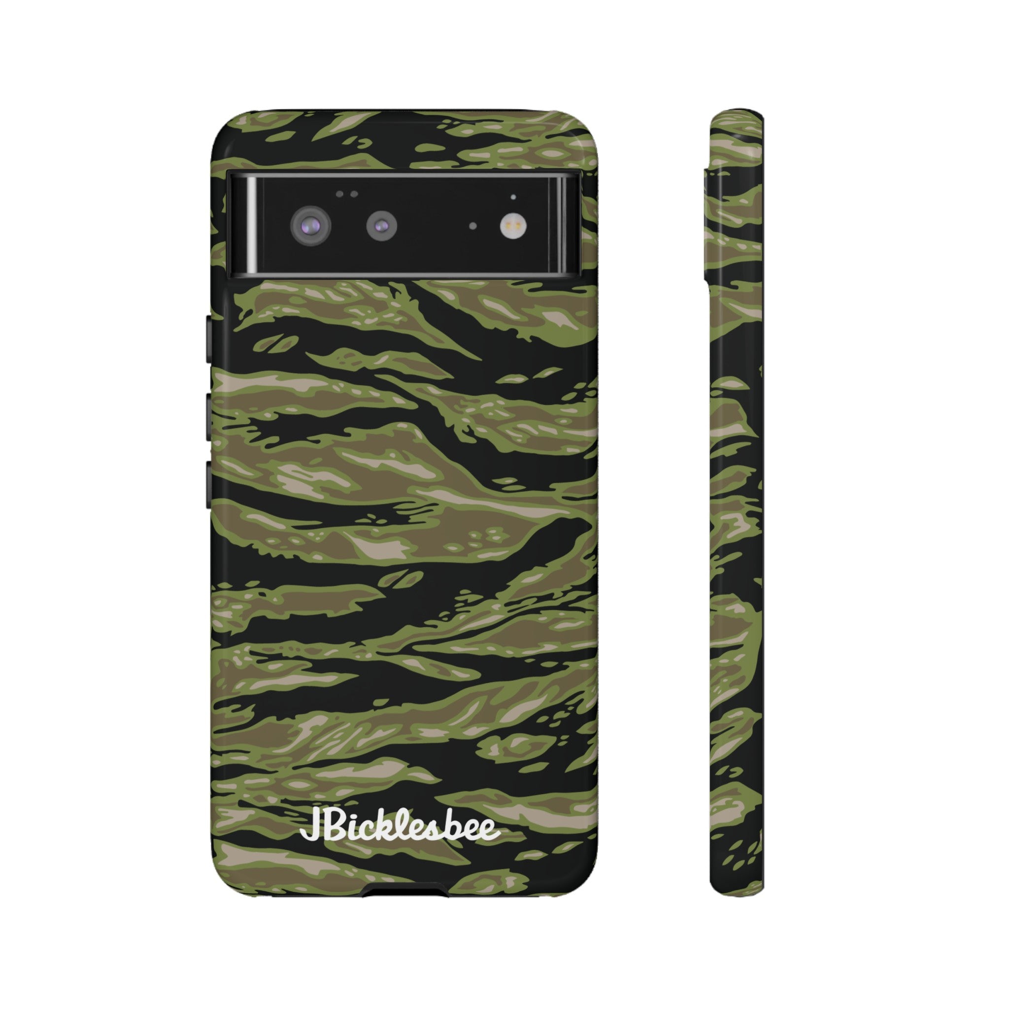 Retro Woodland Camo Tiger Stripe Pixel ToughCase