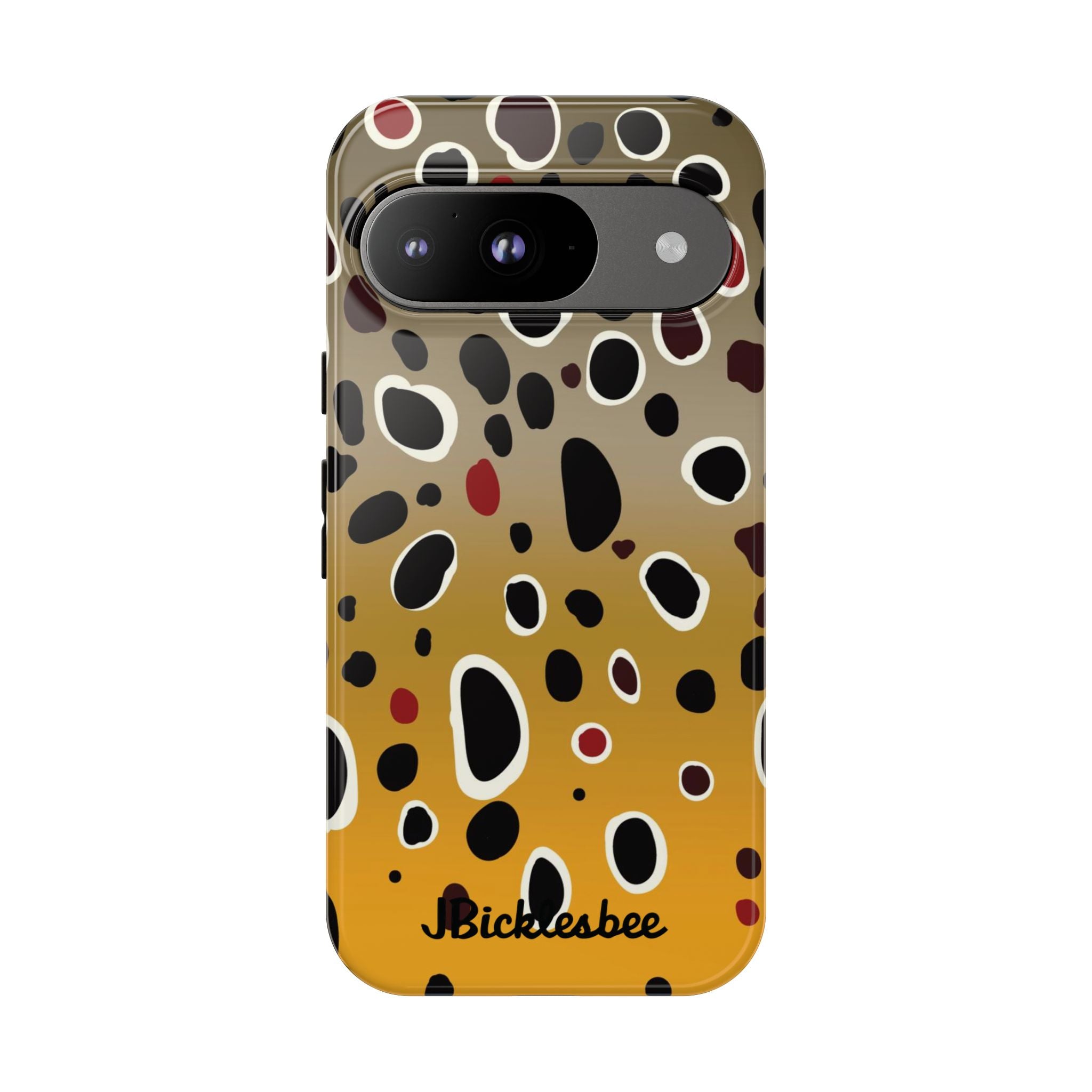 Brown Trout Pattern Pixel Tough Case