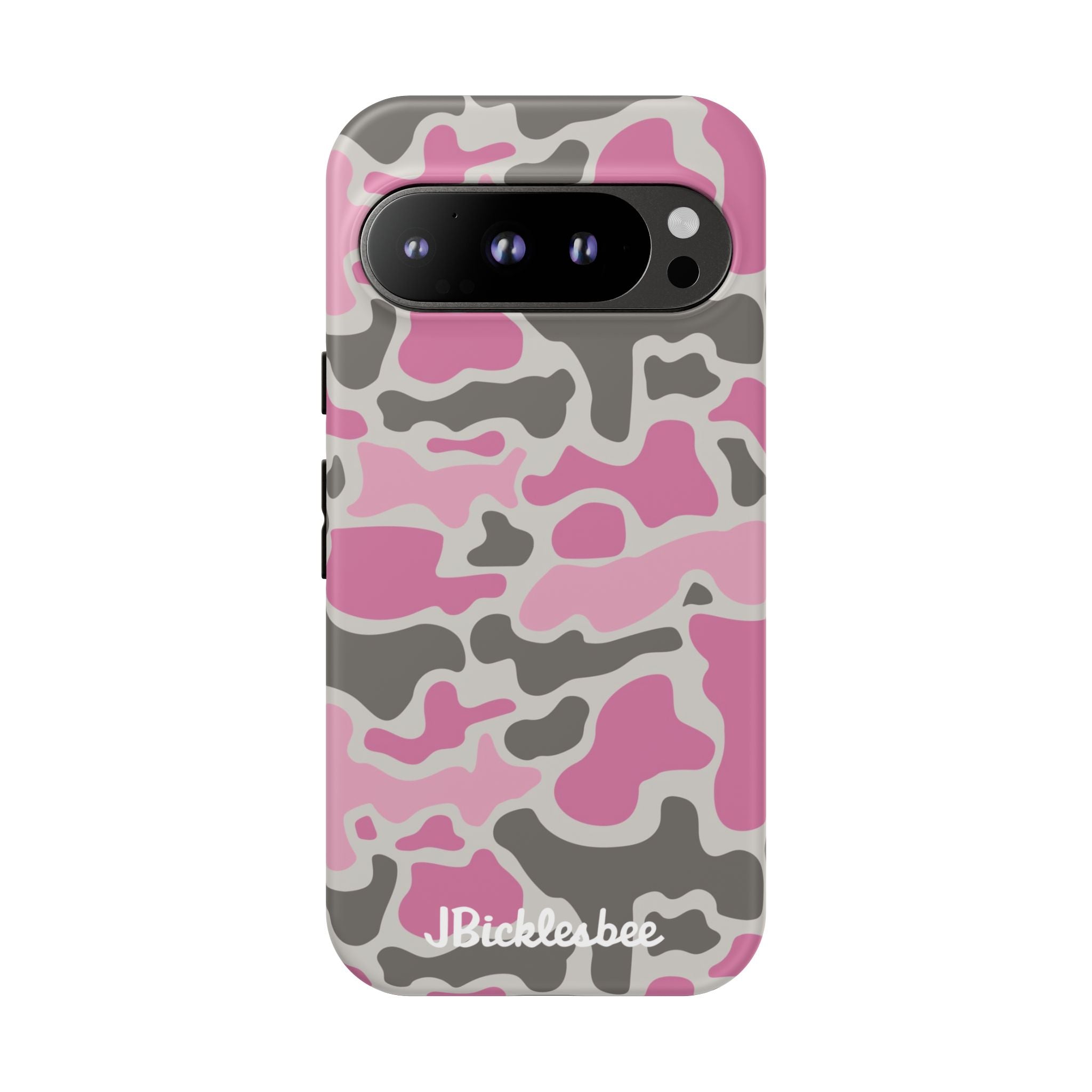 Pink Retro Duck Camo Pixel Tough Case