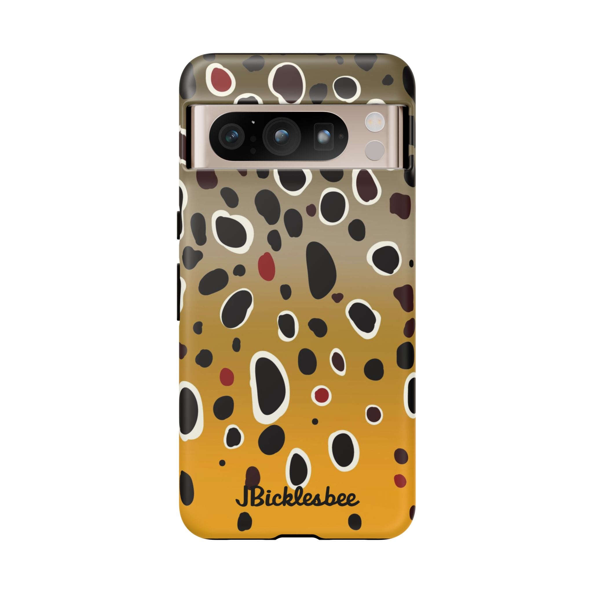 Brown Trout Pattern Pixel Tough Case