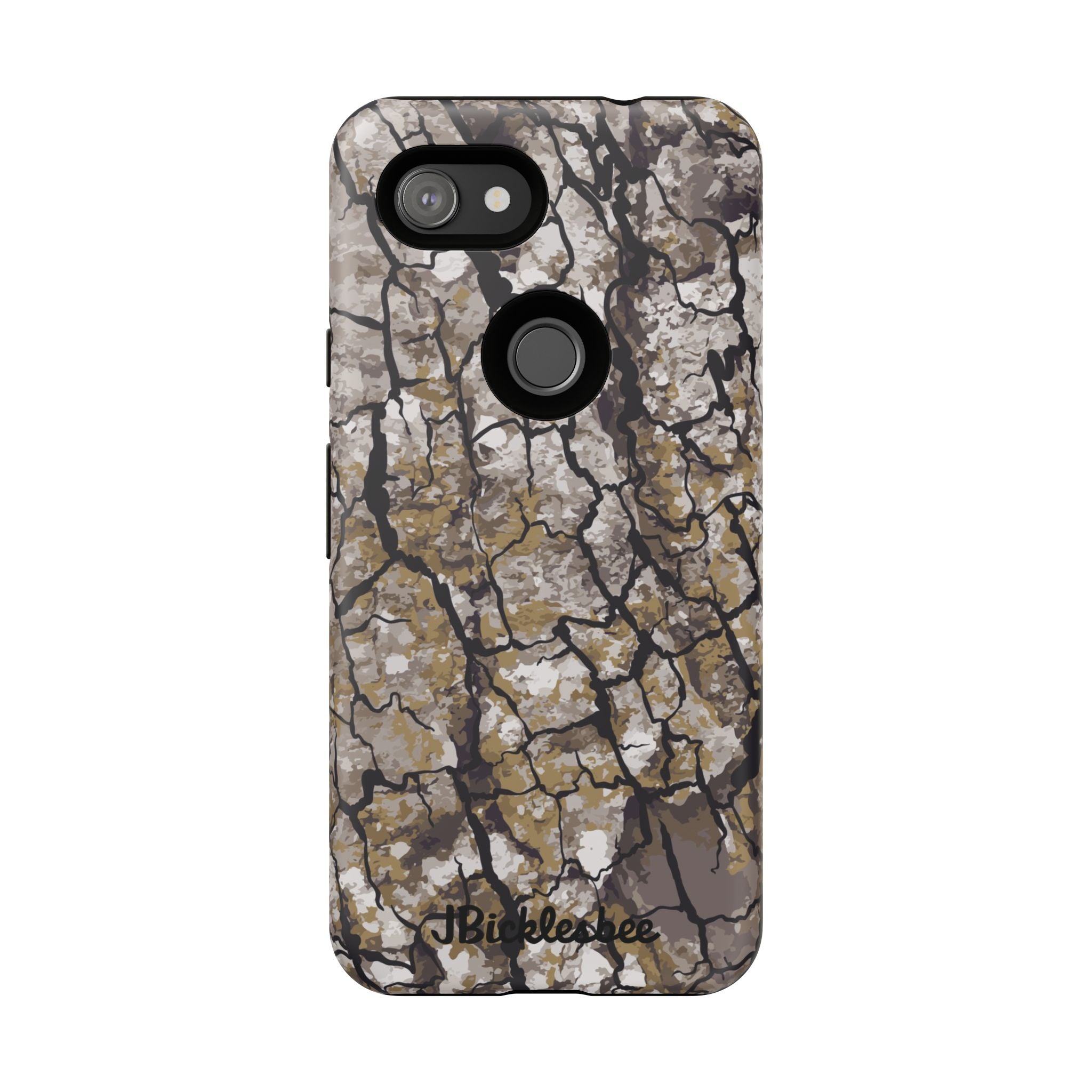 Alpha Tree Bark Camo Pixel Tough Case