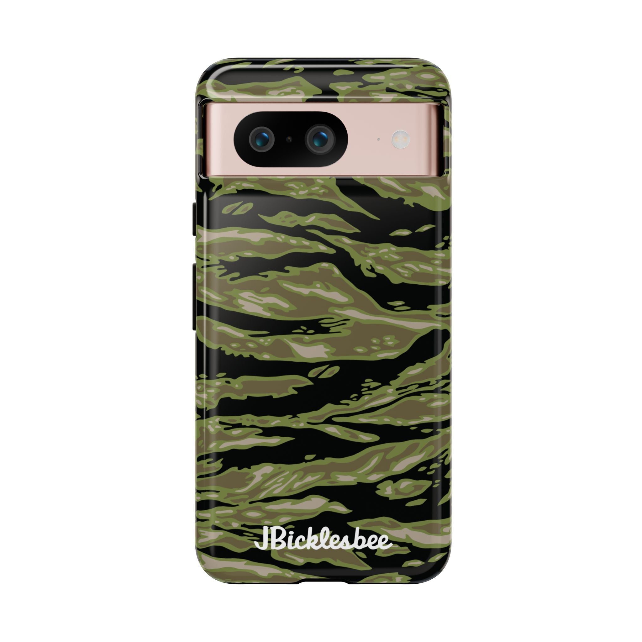 Retro Woodland Camo Tiger Stripe Pixel Tough Case