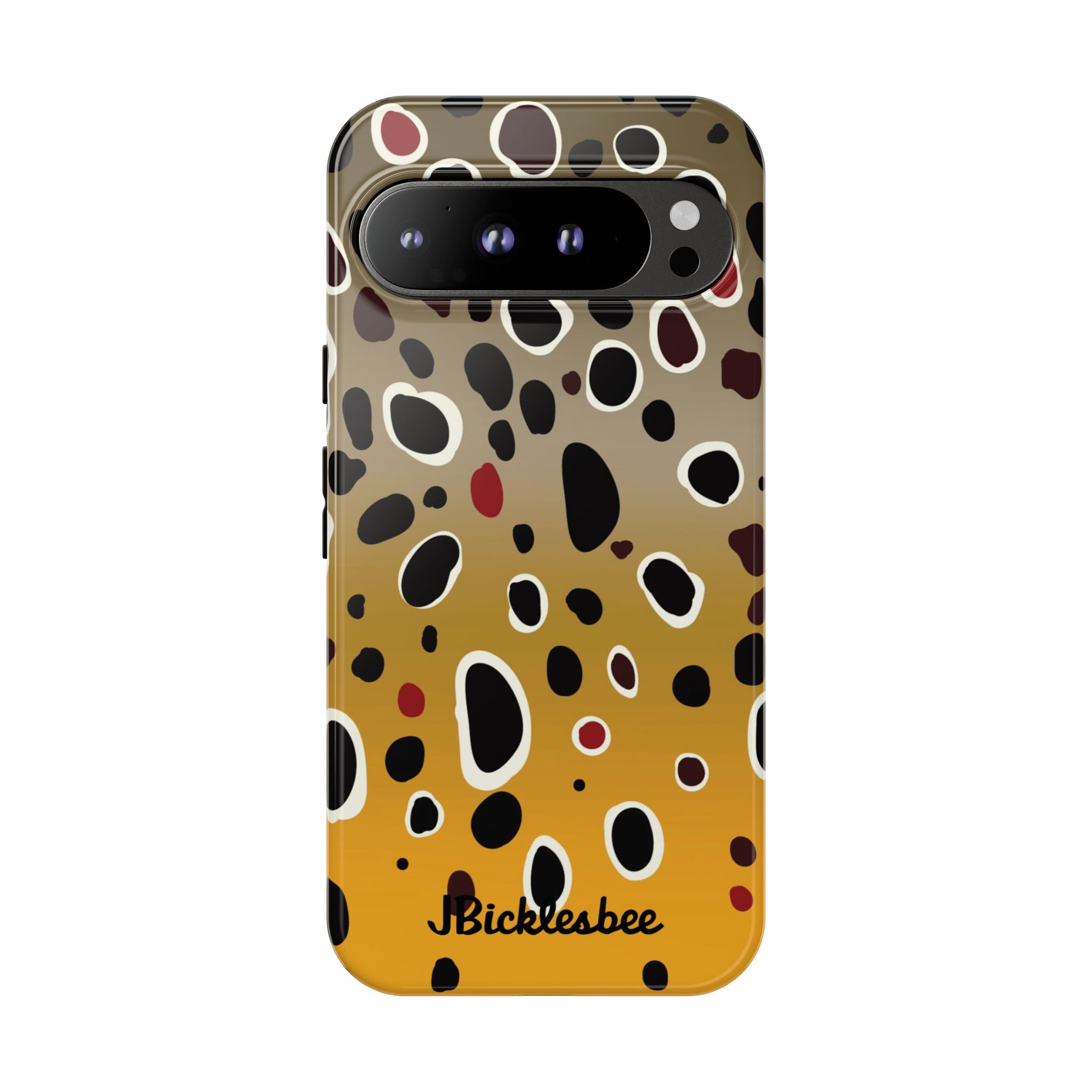 Brown Trout Pattern Pixel Tough Case